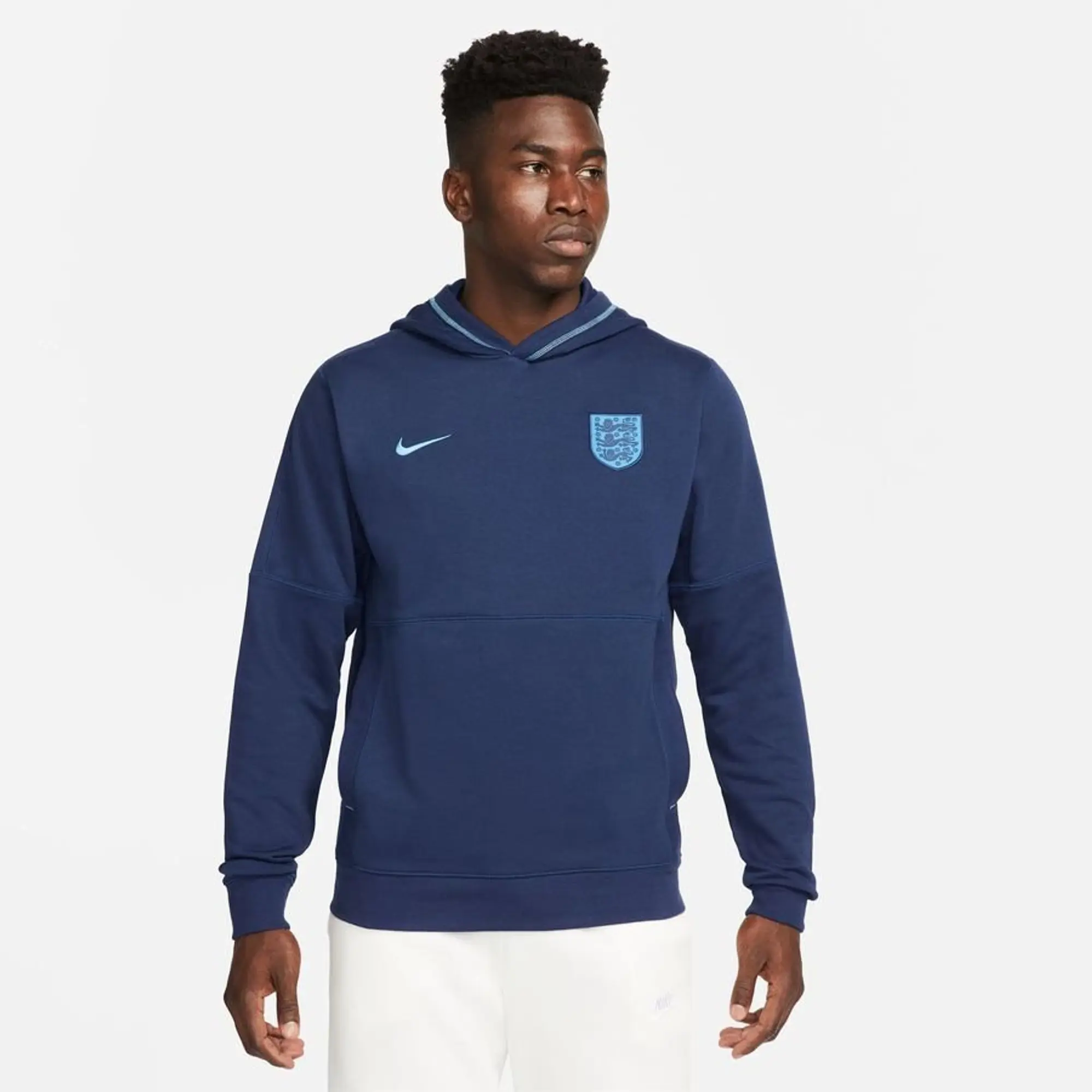 Nike England Hoodie Fleece Travel - Blue Void/Blue Fury - ['Blue']