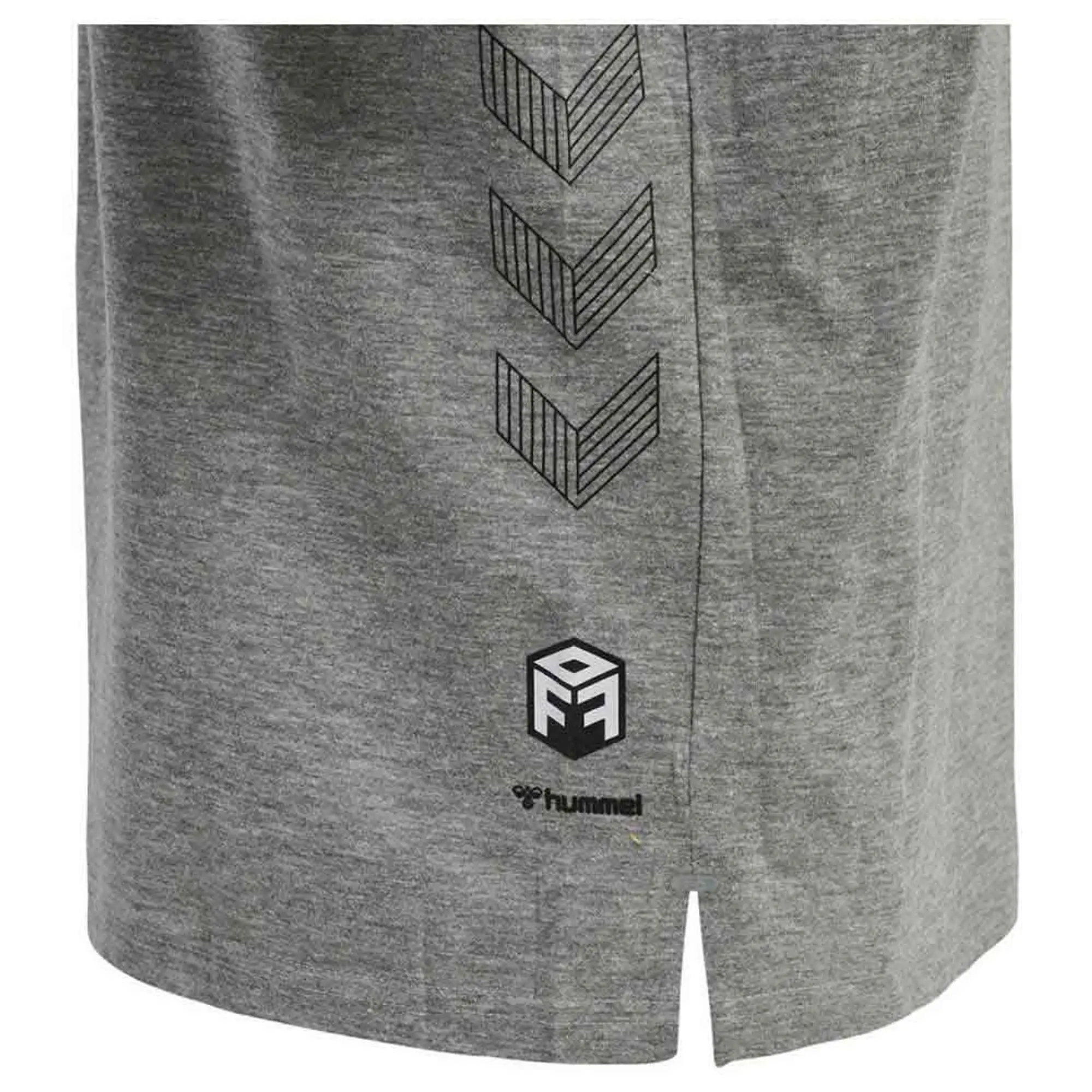 Hummel Move Grid Cotton Short Sleeve T-shirt  - Grey