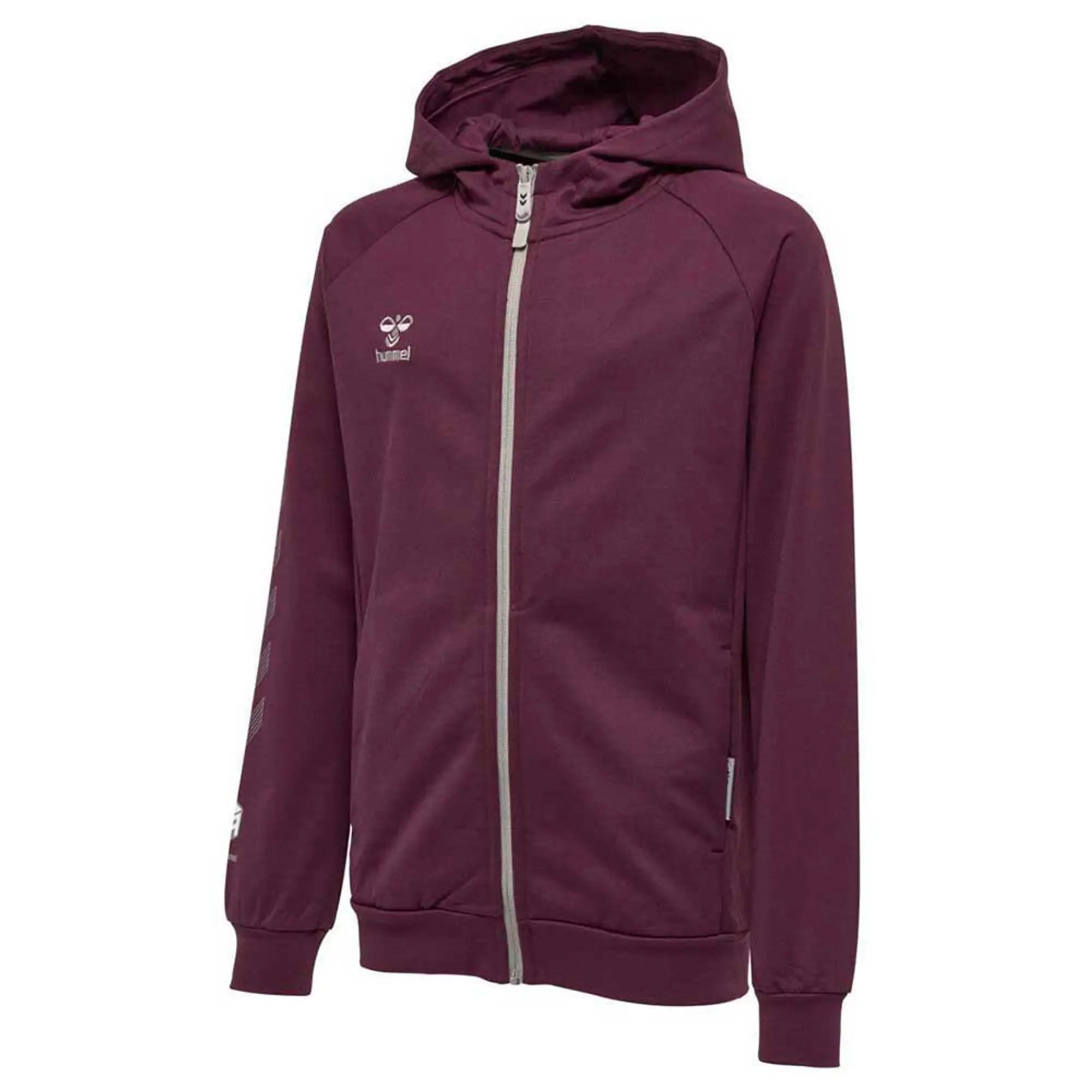 Hummel Move Grid Cotton Full Zip Sweatshirt  - Purple