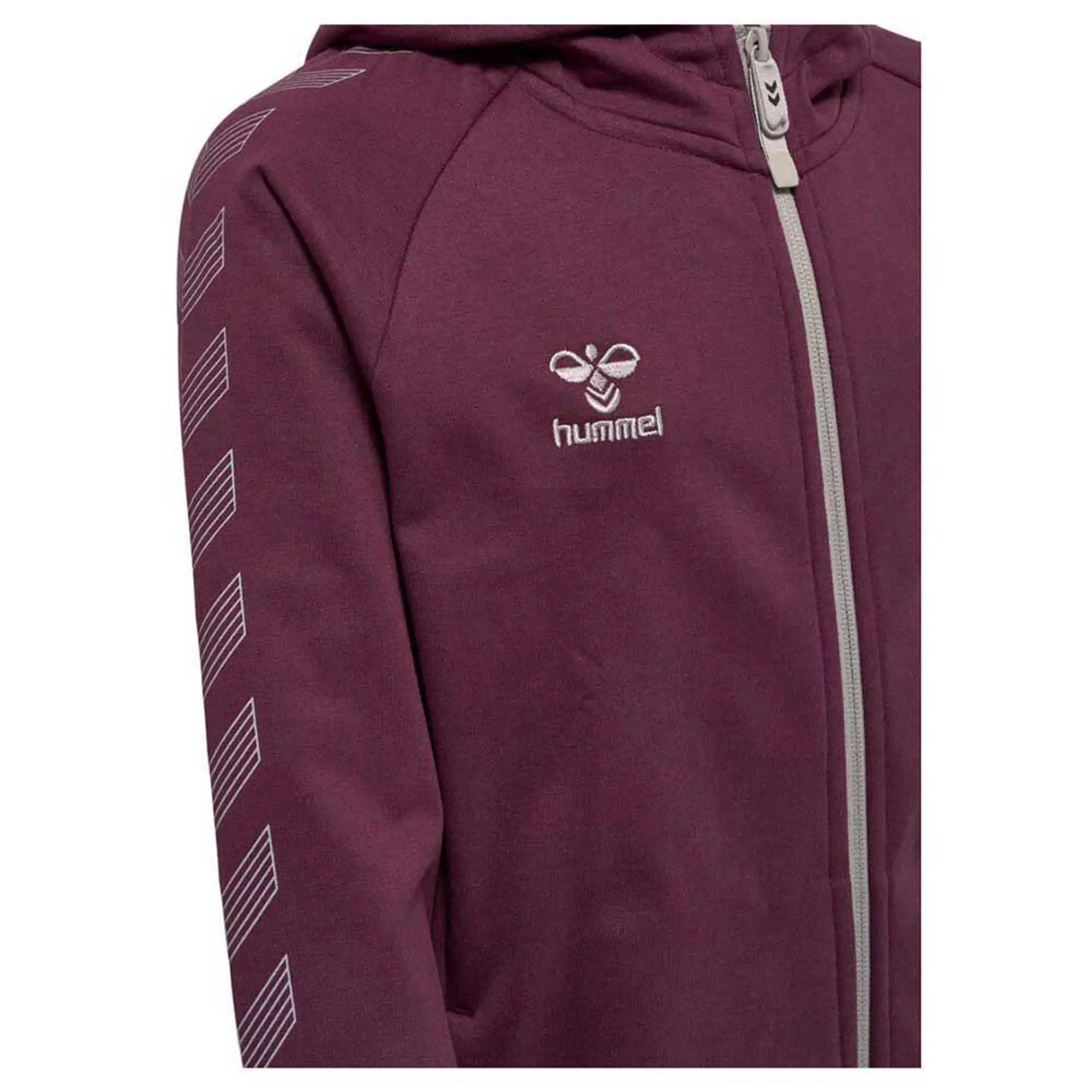 Hummel Move Grid Cotton Full Zip Sweatshirt  - Purple