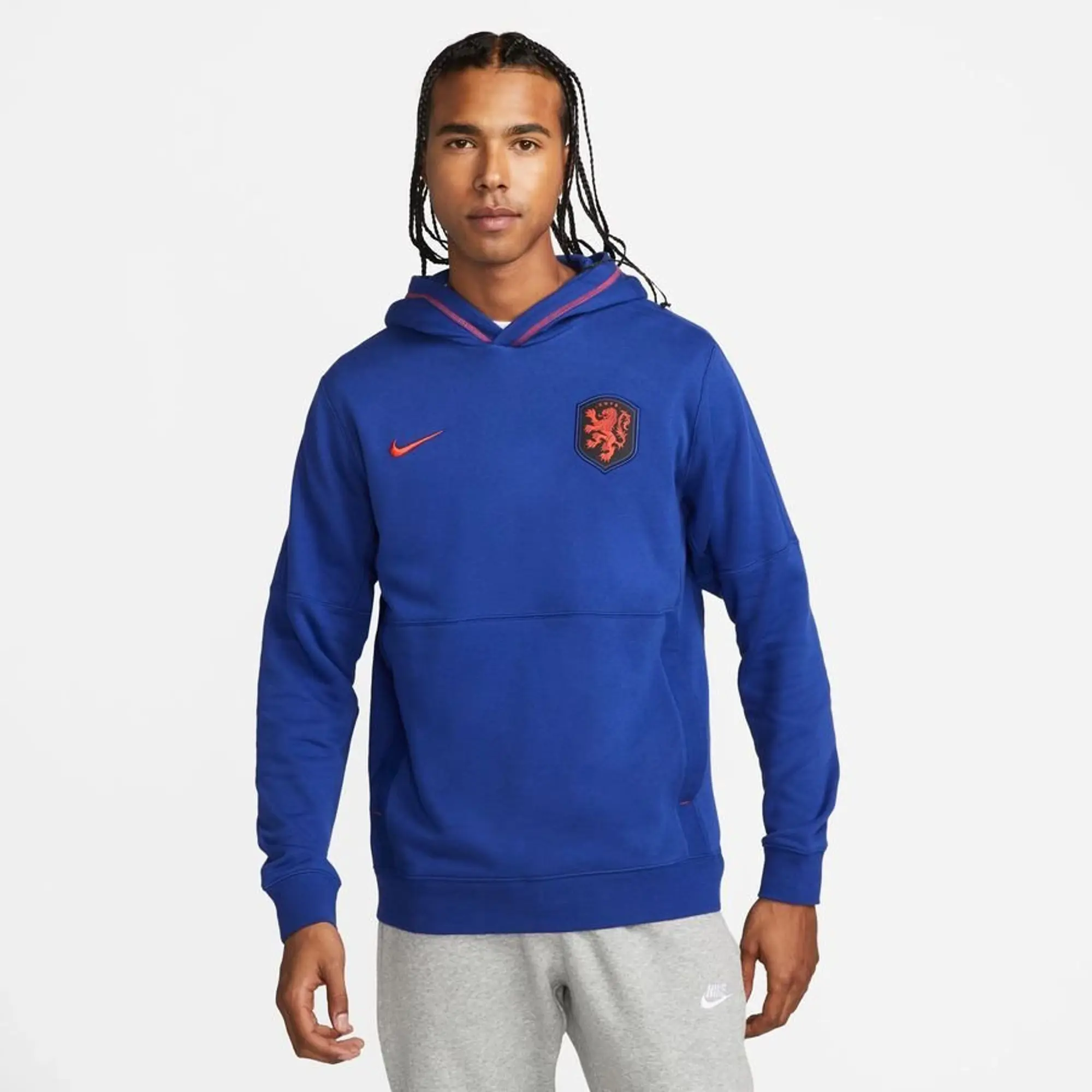 Netherlands French Terry Hoody (Blue) 2022-2023 Men's Holland Made By: Nike