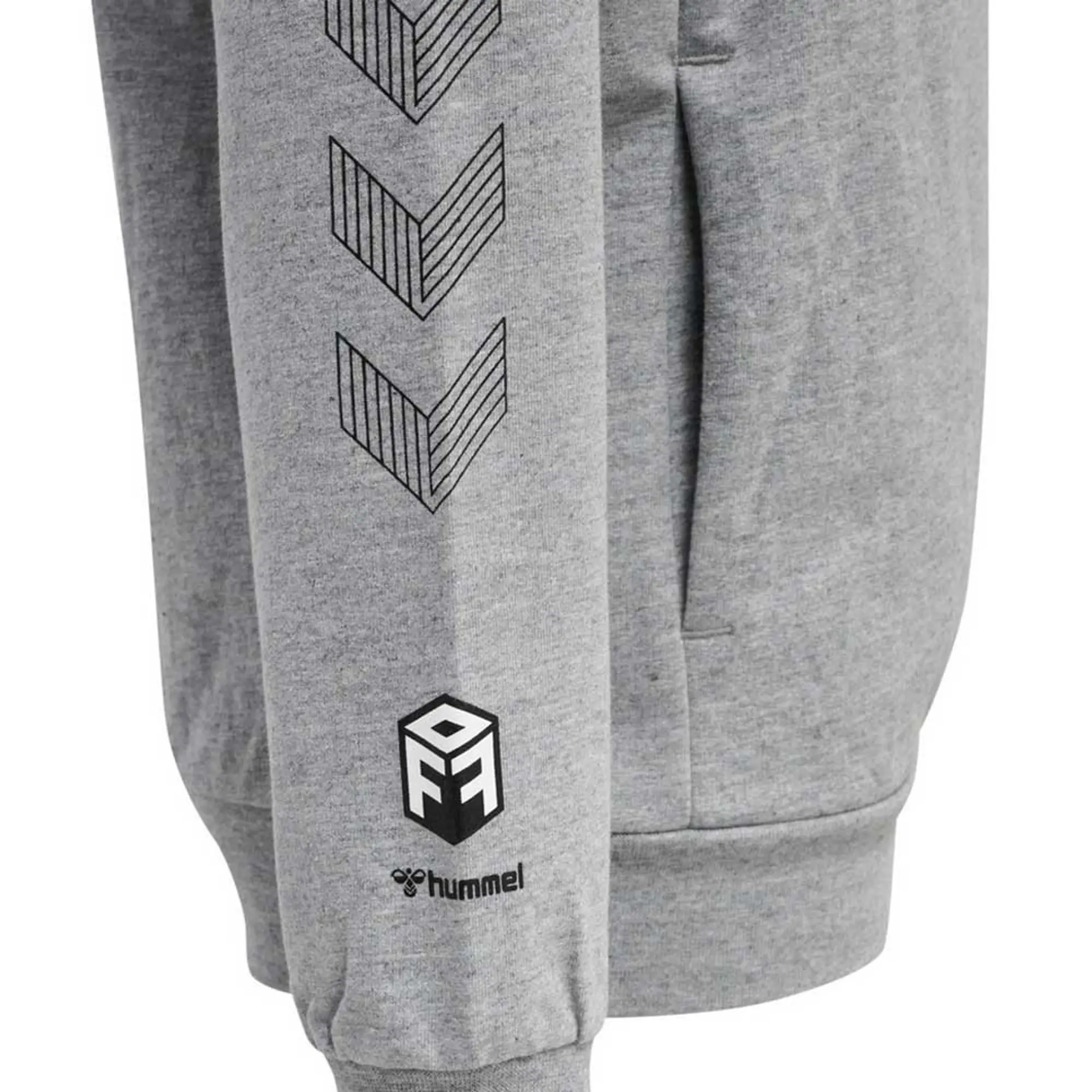 Hummel Move Grid Cotton Hoodie  - Grey