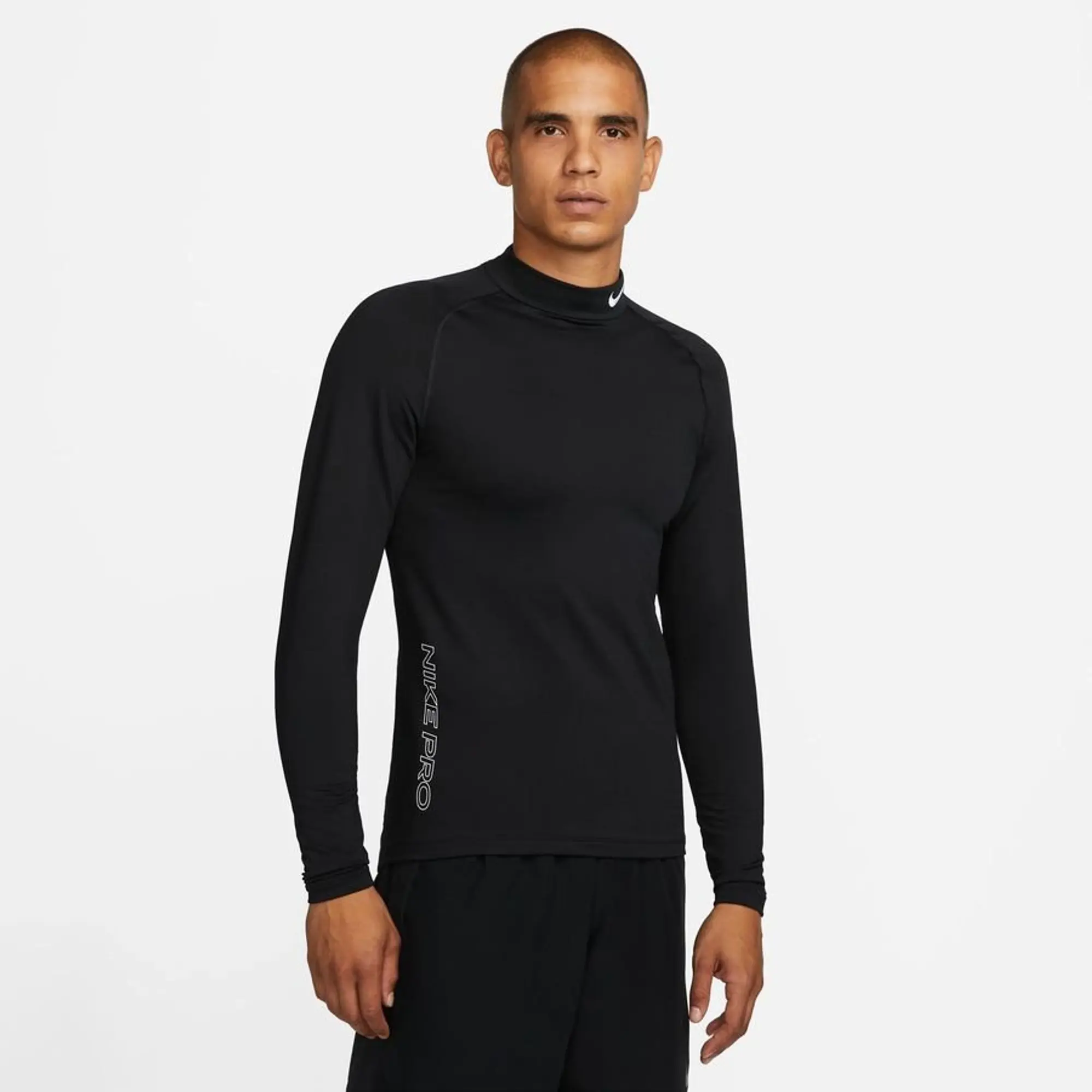 Nike Pro Warm Compression Mock - ['Black']