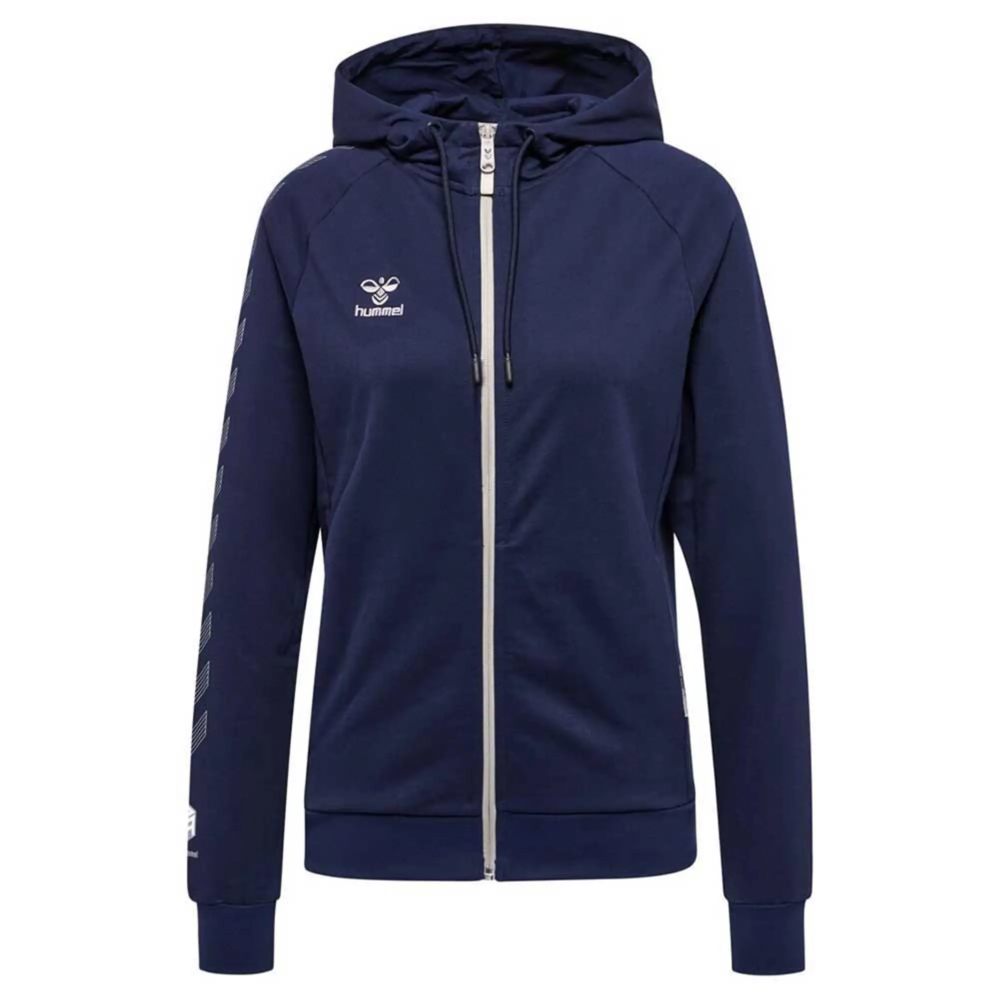 Hummel Move Grid Cotton Full Zip Sweatshirt  - Blue