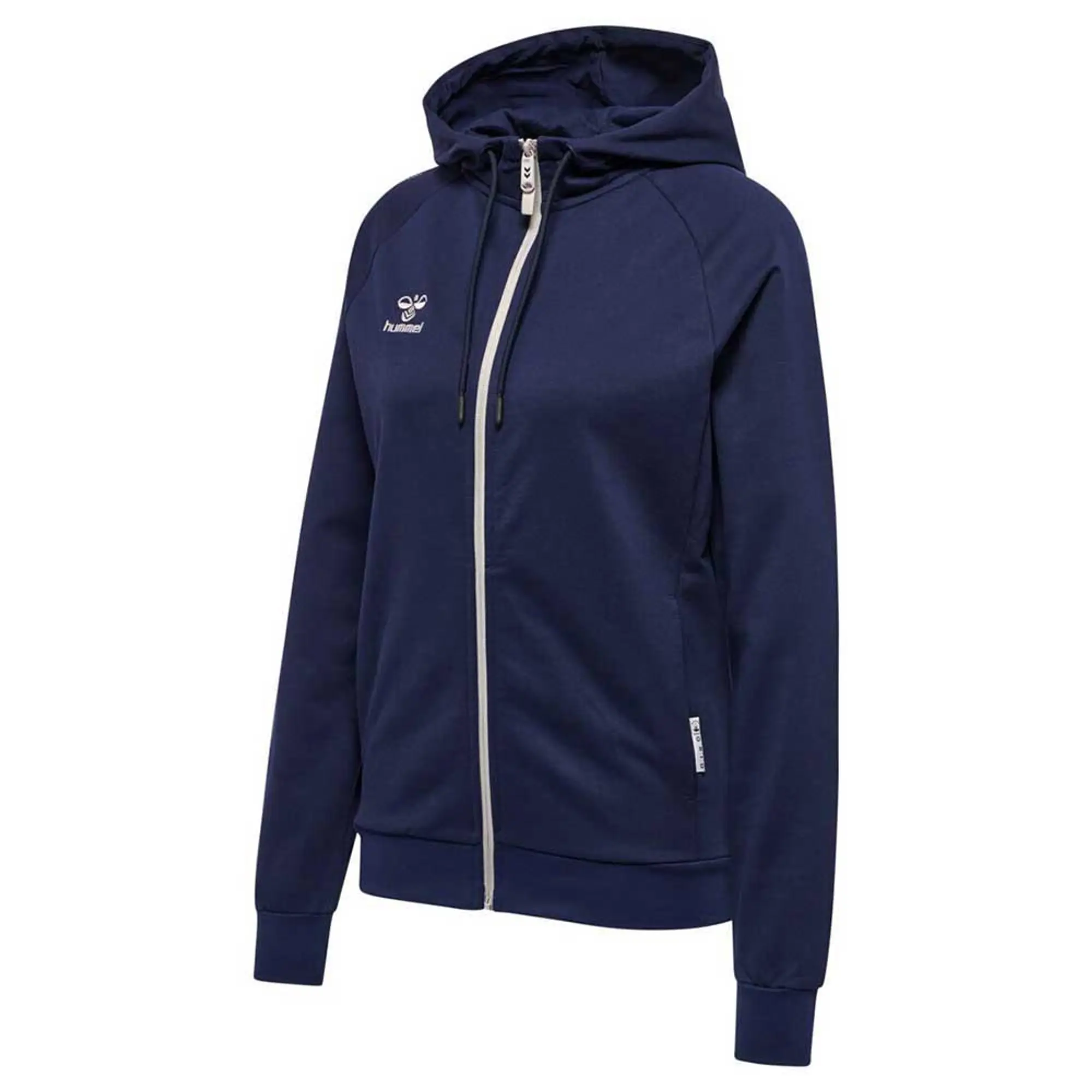 Hummel Move Grid Cotton Full Zip Sweatshirt  - Blue