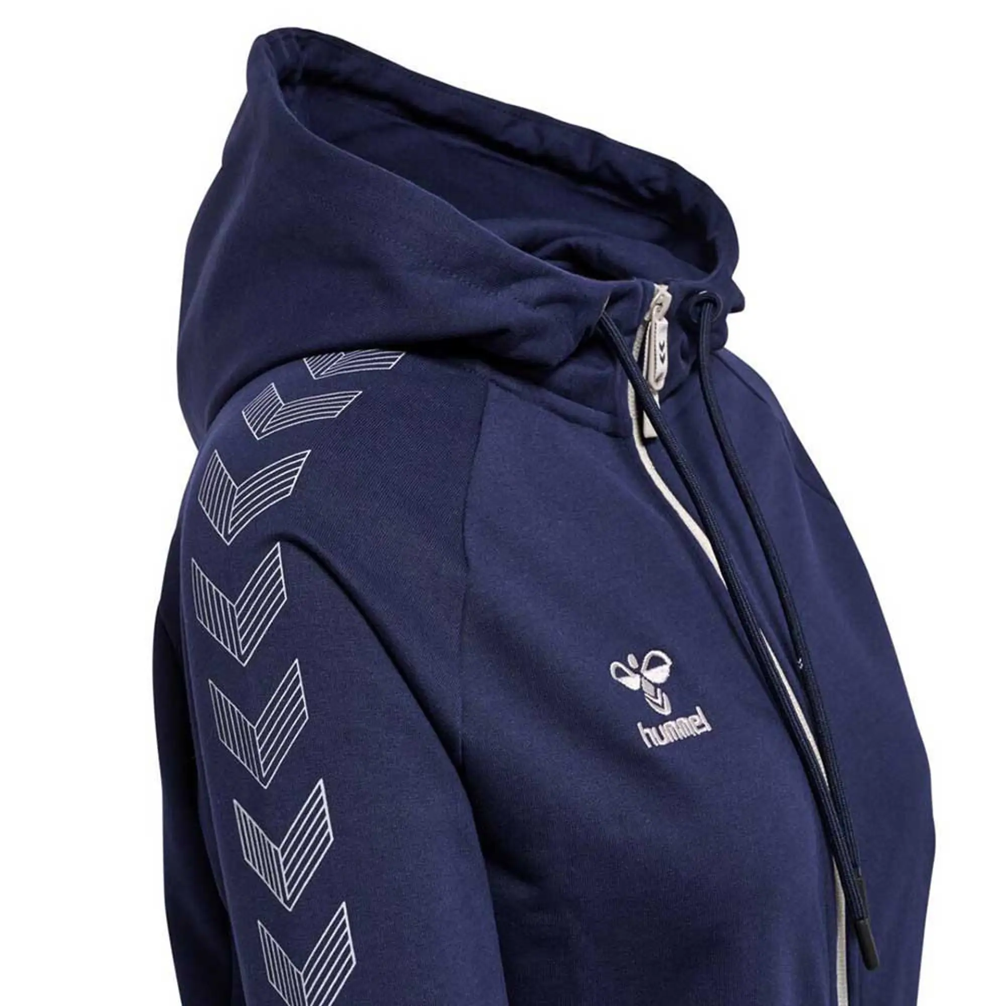 Hummel Move Grid Cotton Full Zip Sweatshirt  - Blue