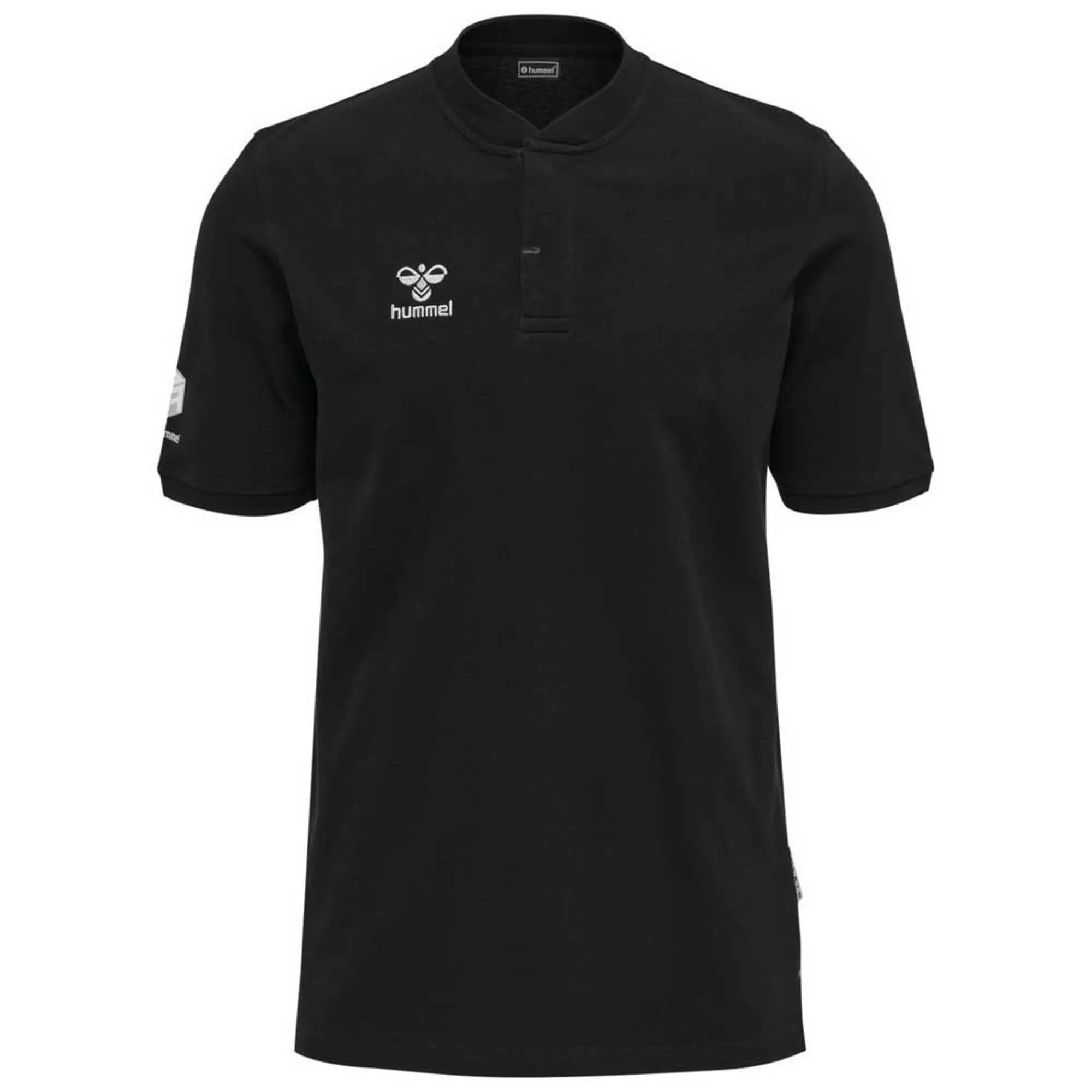 Hummel Move Grid Short Sleeve Polo  - Black