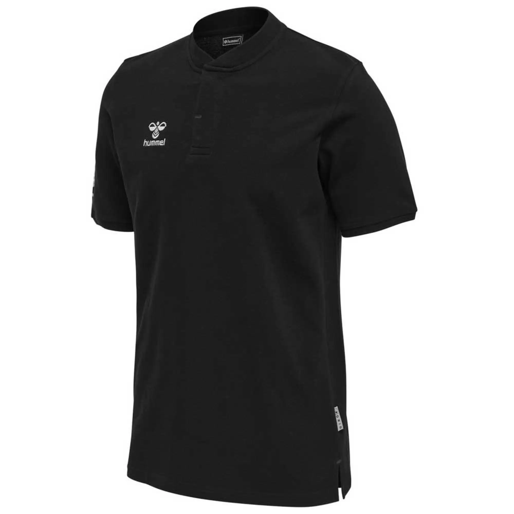 Hummel Move Grid Short Sleeve Polo  - Black