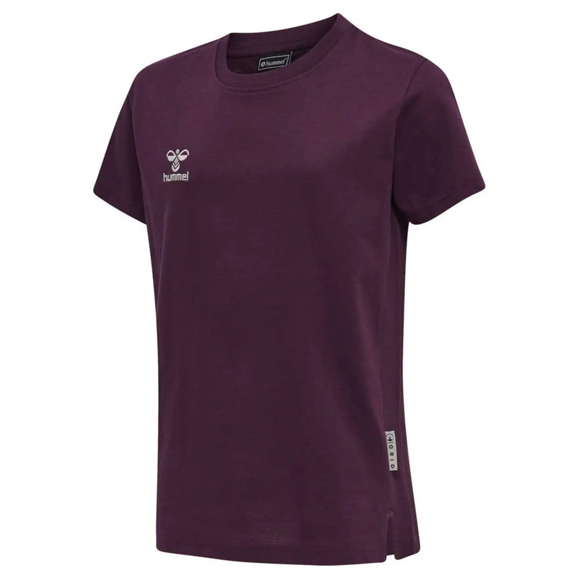 Hummel Move Grid Cotton Short Sleeve T-shirt  - Purple