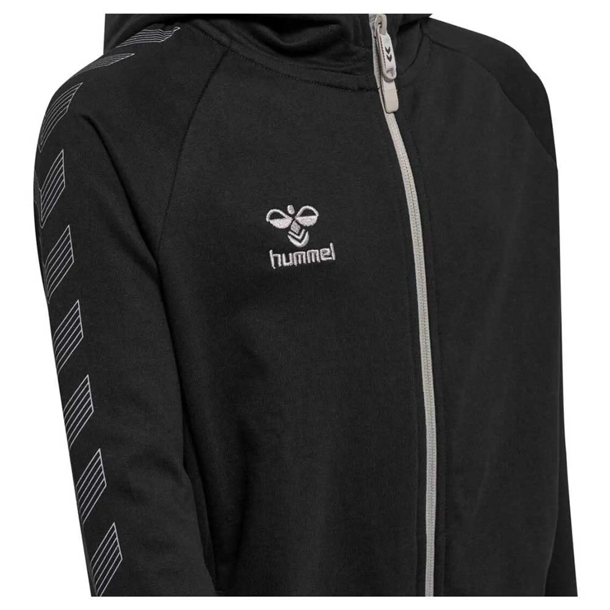 Hummel Move Grid Cotton Full Zip Sweatshirt  - Black
