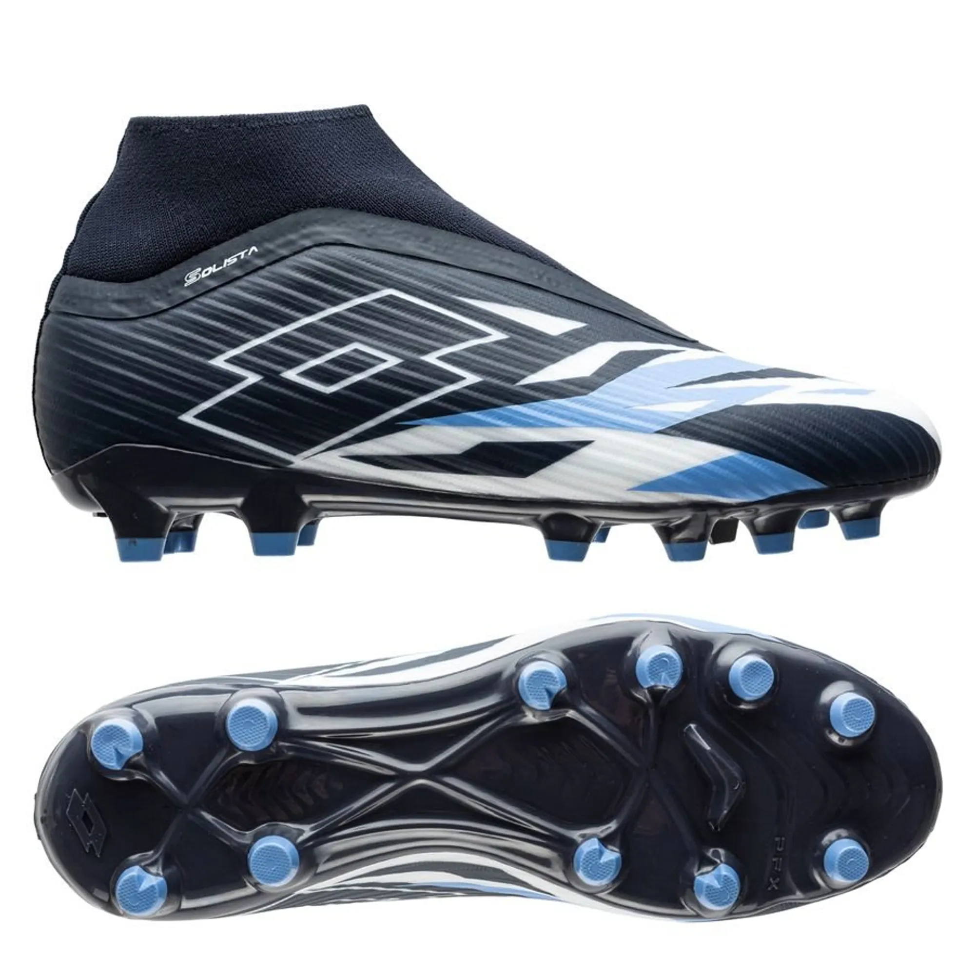 Scarpe Da Calcio Lotto Solista 700 VI TF - Grigio/Bianco/Rosso, Terreno Sintetico