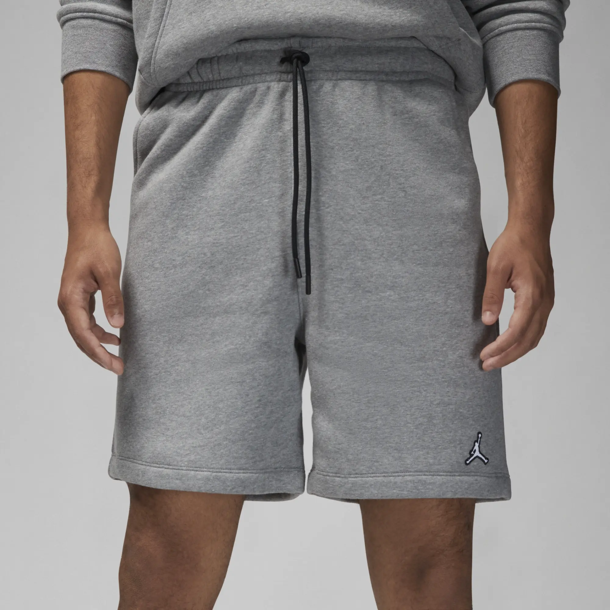 Nike Jordan Brooklyn Fleece Men's Shorts - Grey - Cotton/Polyester