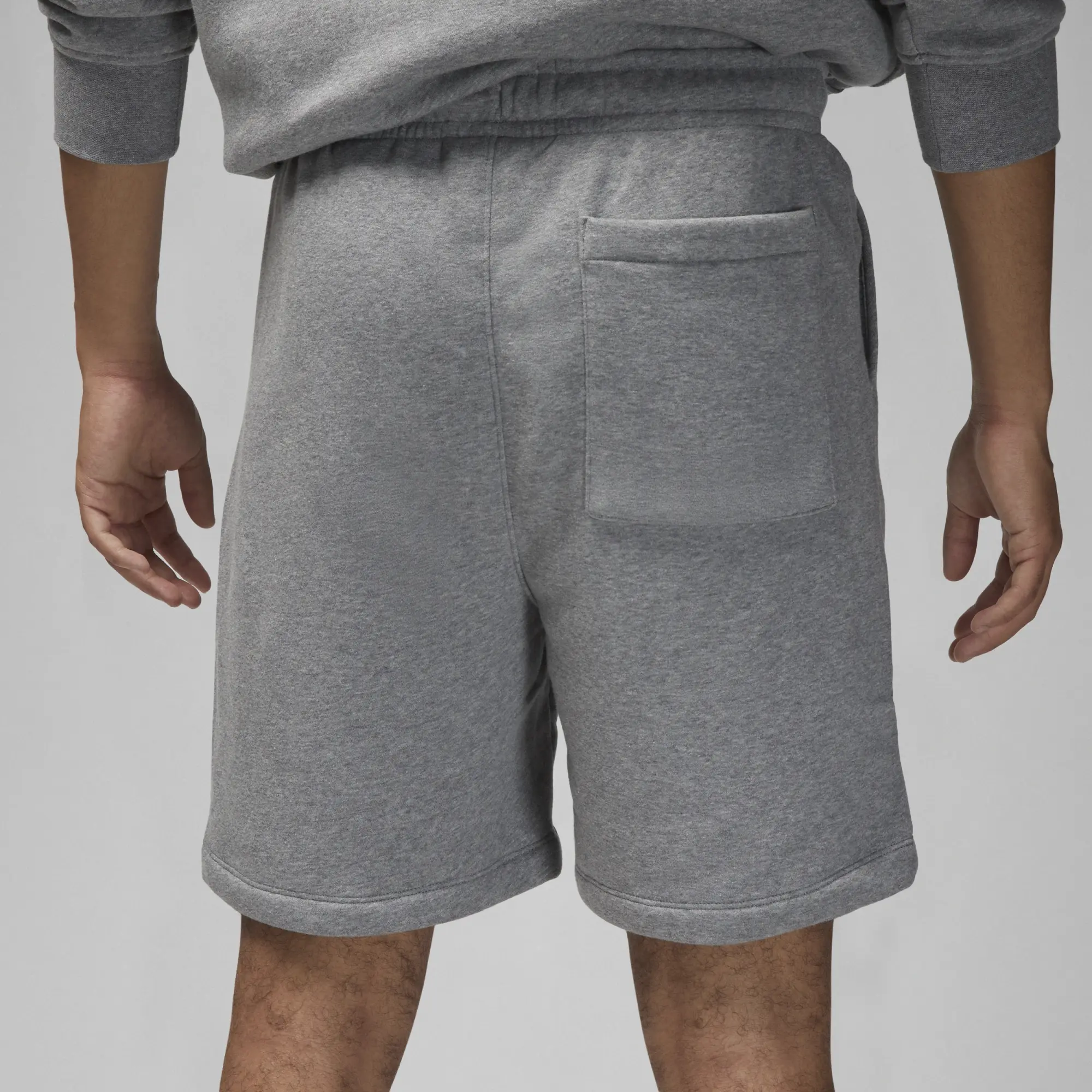 Nike Jordan Brooklyn Fleece Men's Shorts - Grey - Cotton/Polyester
