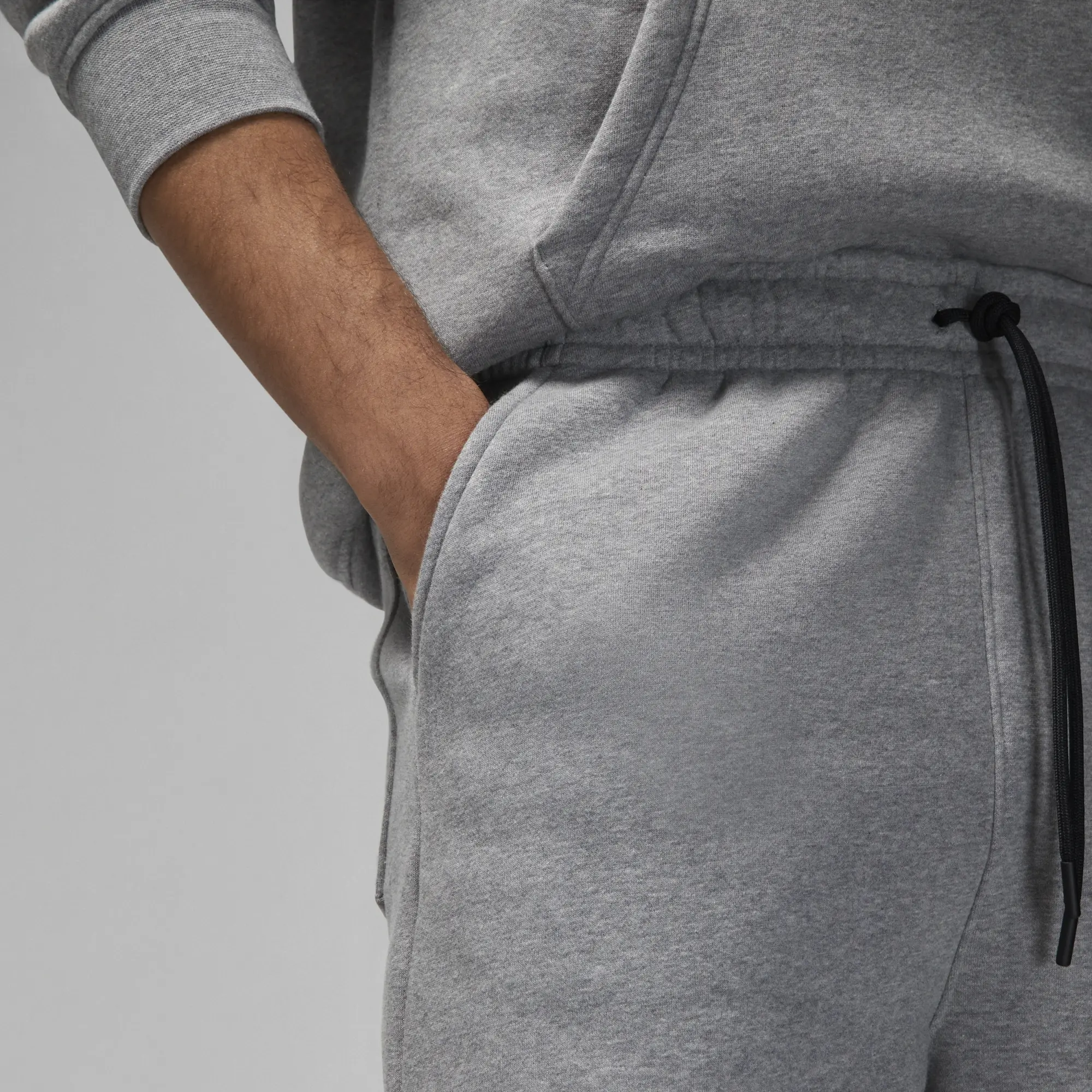 Nike Jordan Brooklyn Fleece Men's Shorts - Grey - Cotton/Polyester
