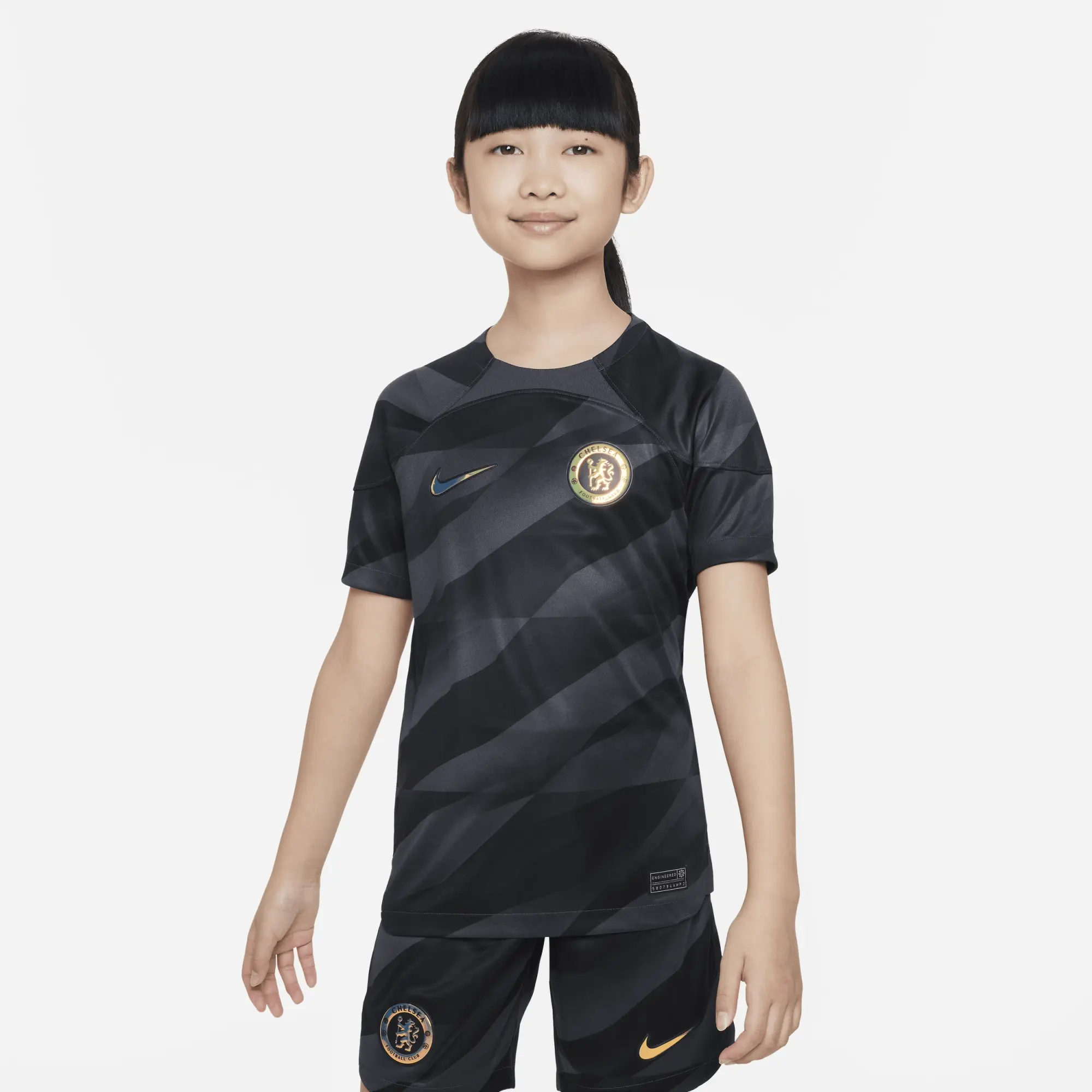 Nike Chelsea Kids SS Goalkeeper Home Shirt 2023/24