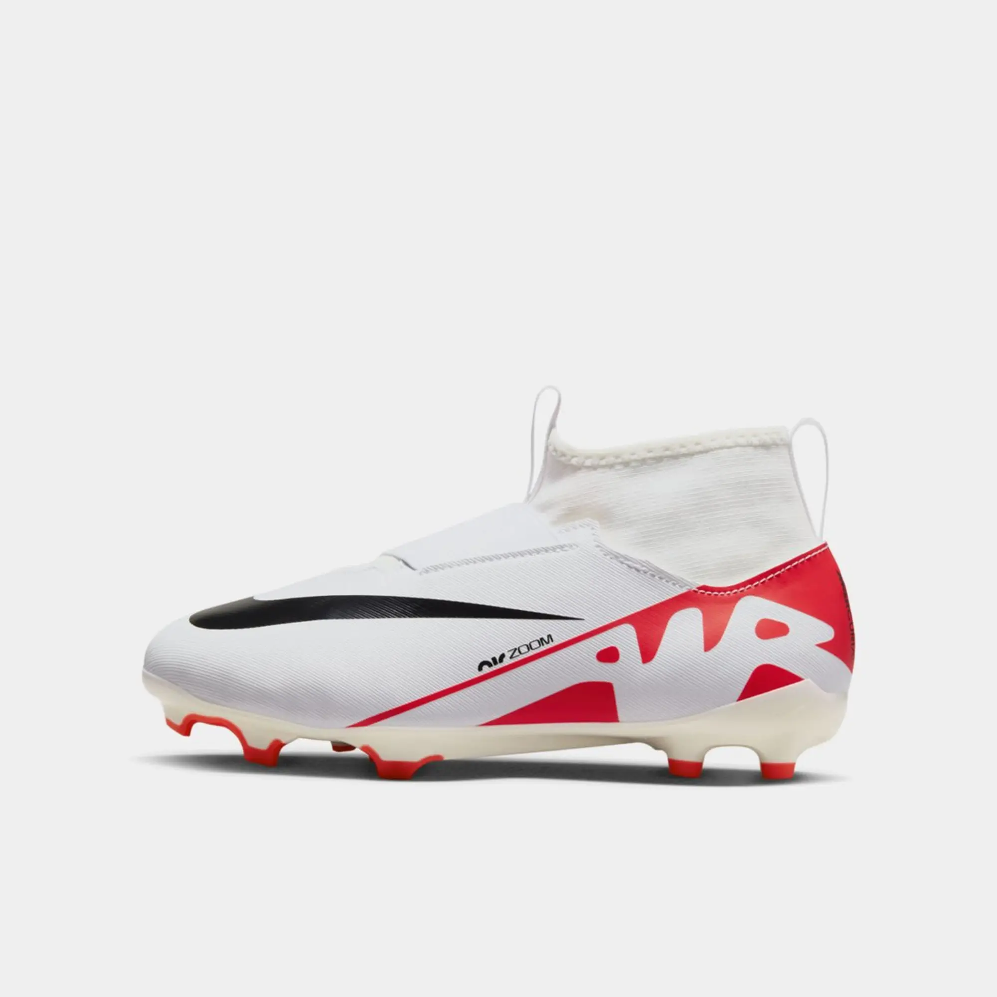 Nike Mercurial Superfly 9 Academy Junior Firm Ground Football Boots Red DJ5623 600 FOOTY.COM