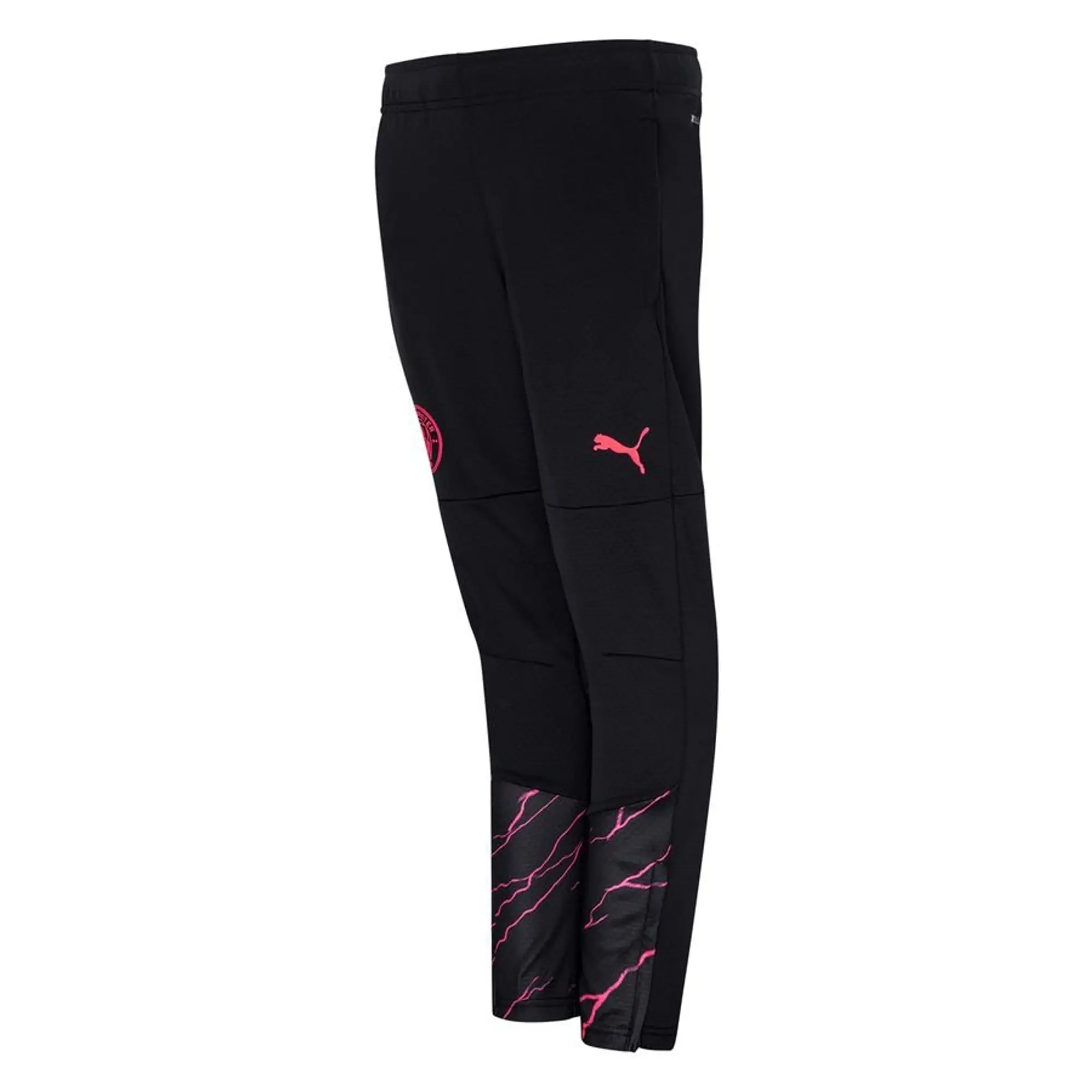 Puma Manchester City Training Trousers - Dark Navy/Sunset Glow Kids - ['Blue']