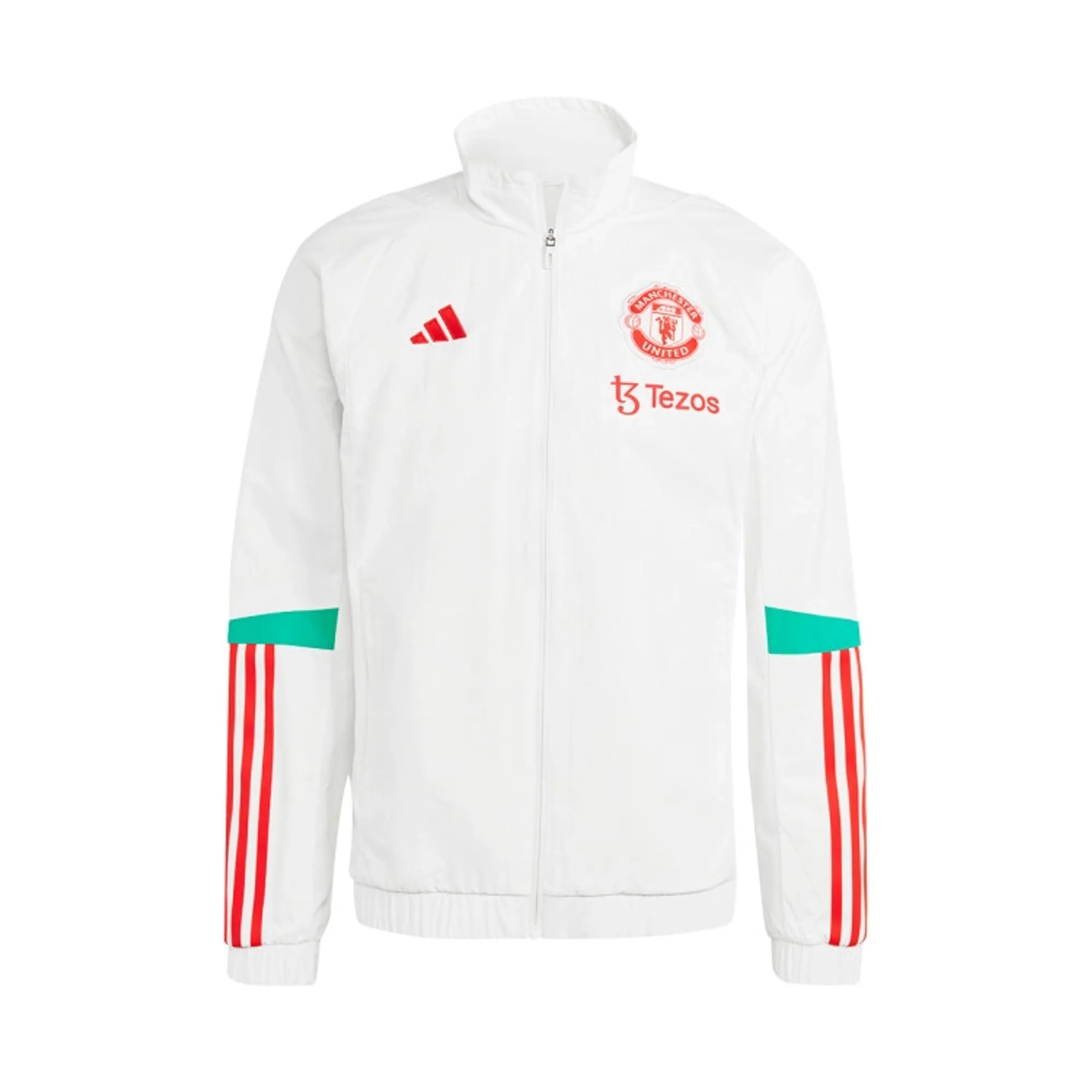 Man Utd Presentation Jacket (White) 2023-2024 Men's Manchester United Made By: Adidas