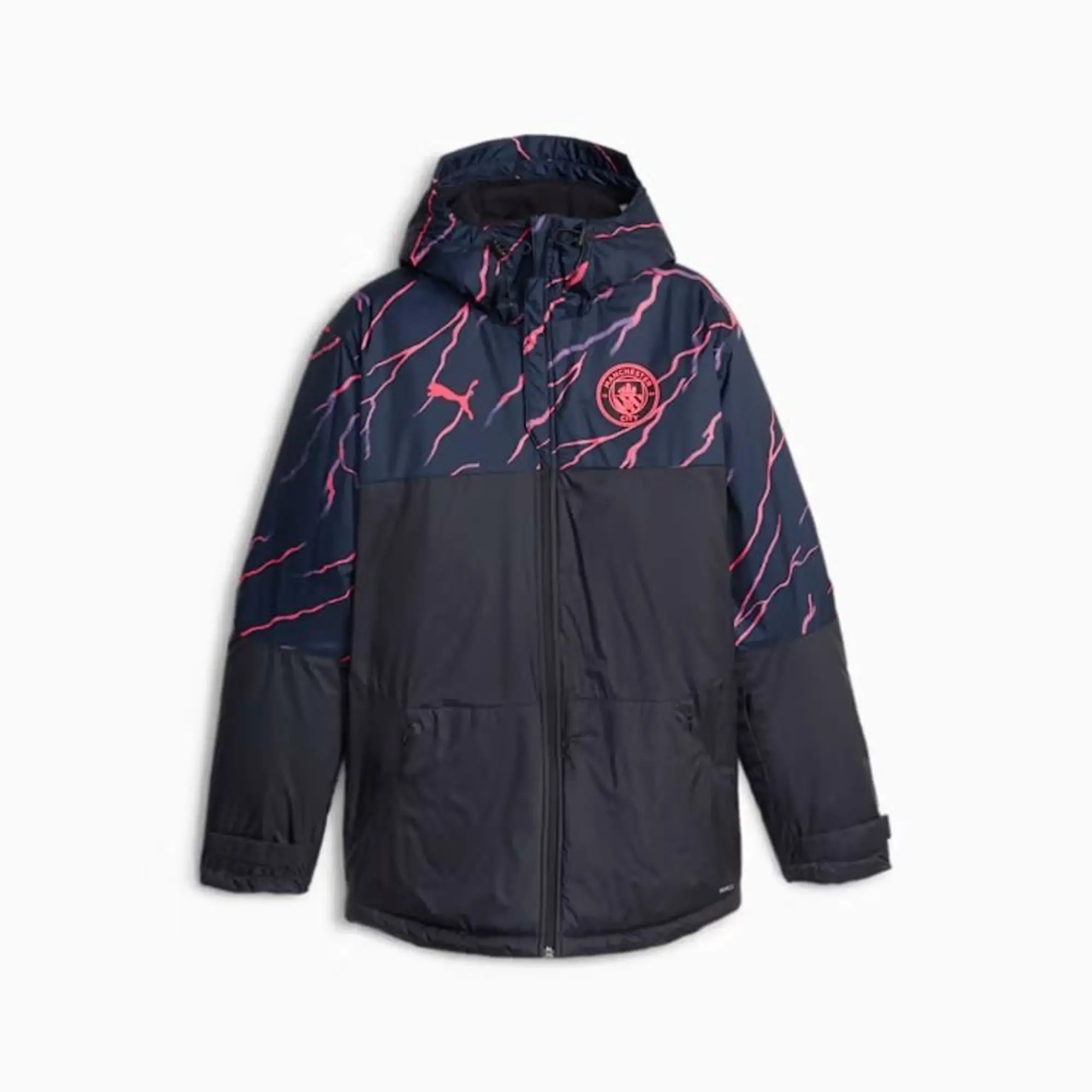 Puma Manchester City Graphic Winter Jacket 2023 2024 - Blue