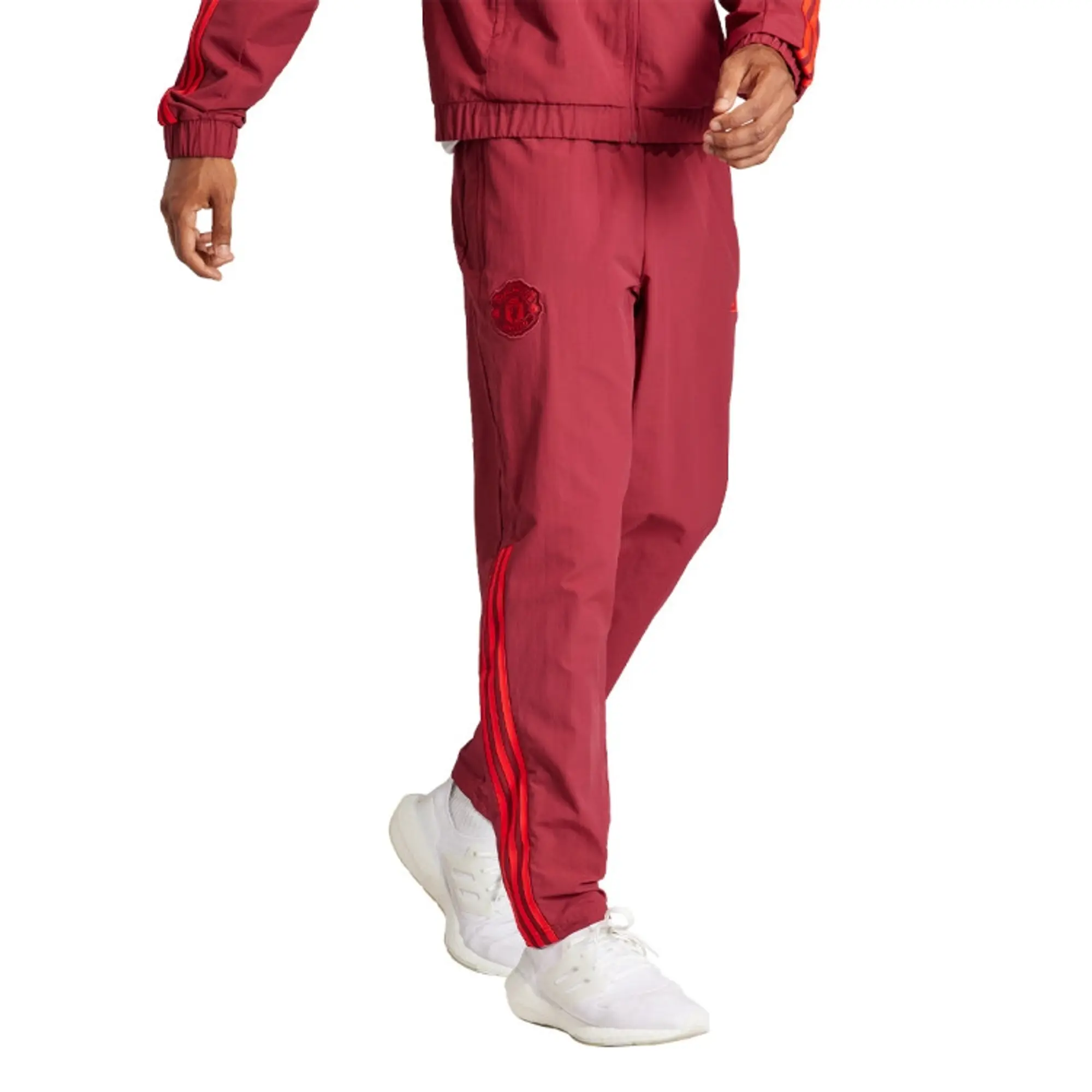 Manchester United adidas European Training Presentation Pants - Burgundy