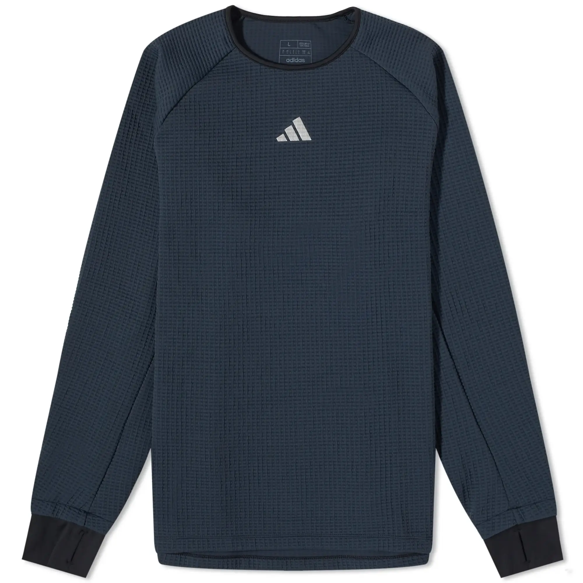 Adidas Running Shirt Ultimate Conquer The Elements Warm - ['Black']