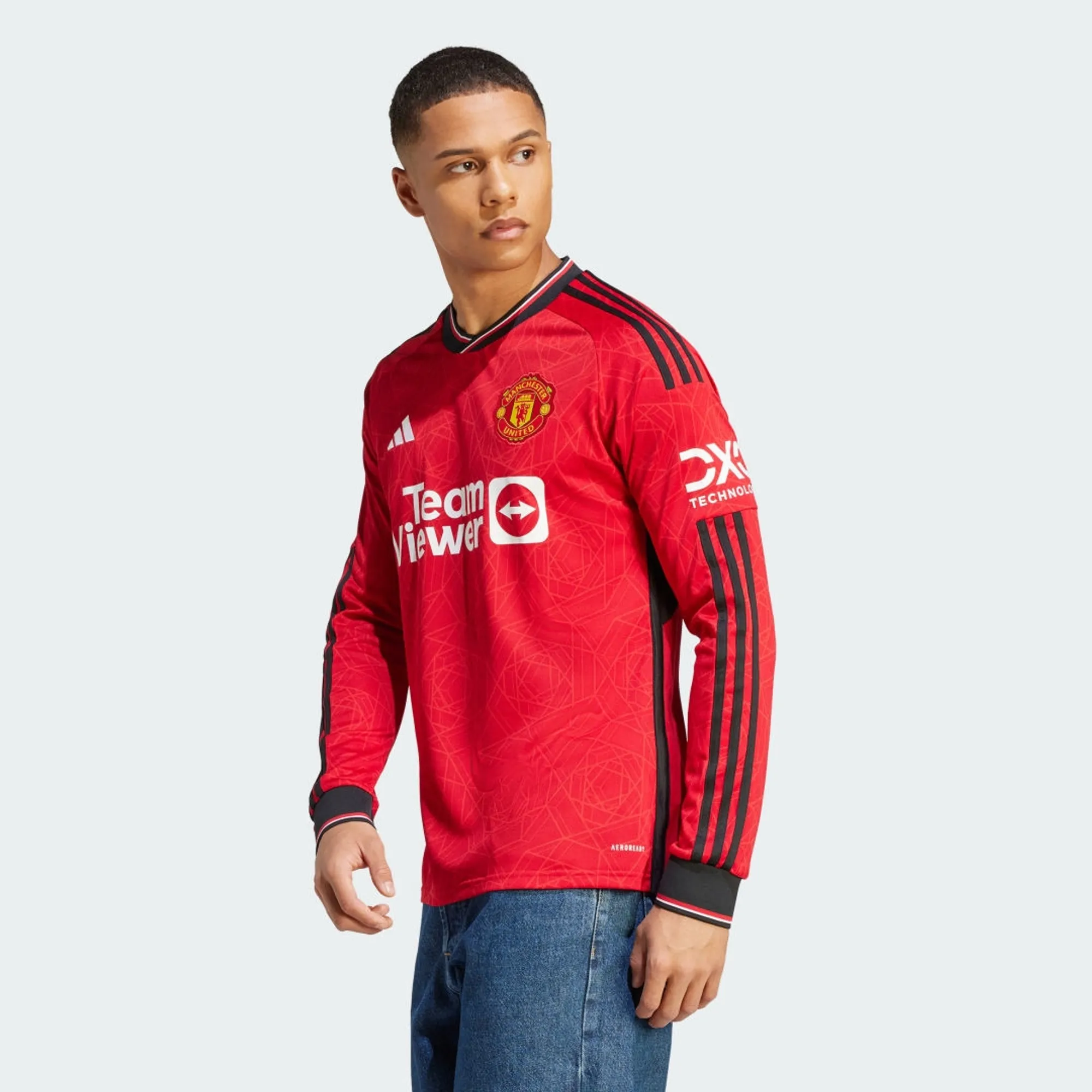 adidas Manchester United Mens LS Home Shirt 2023/24
