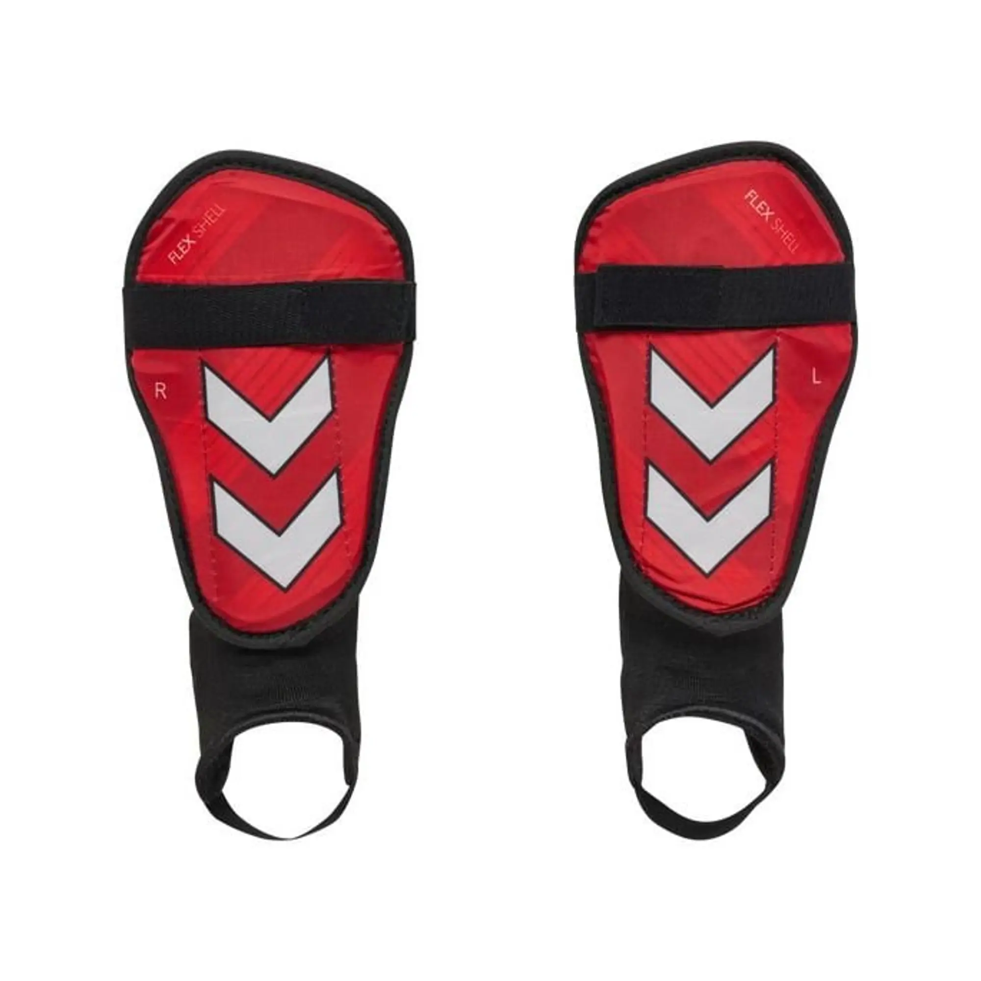 Hummel Shin Pads Flex Shell - ['Red']