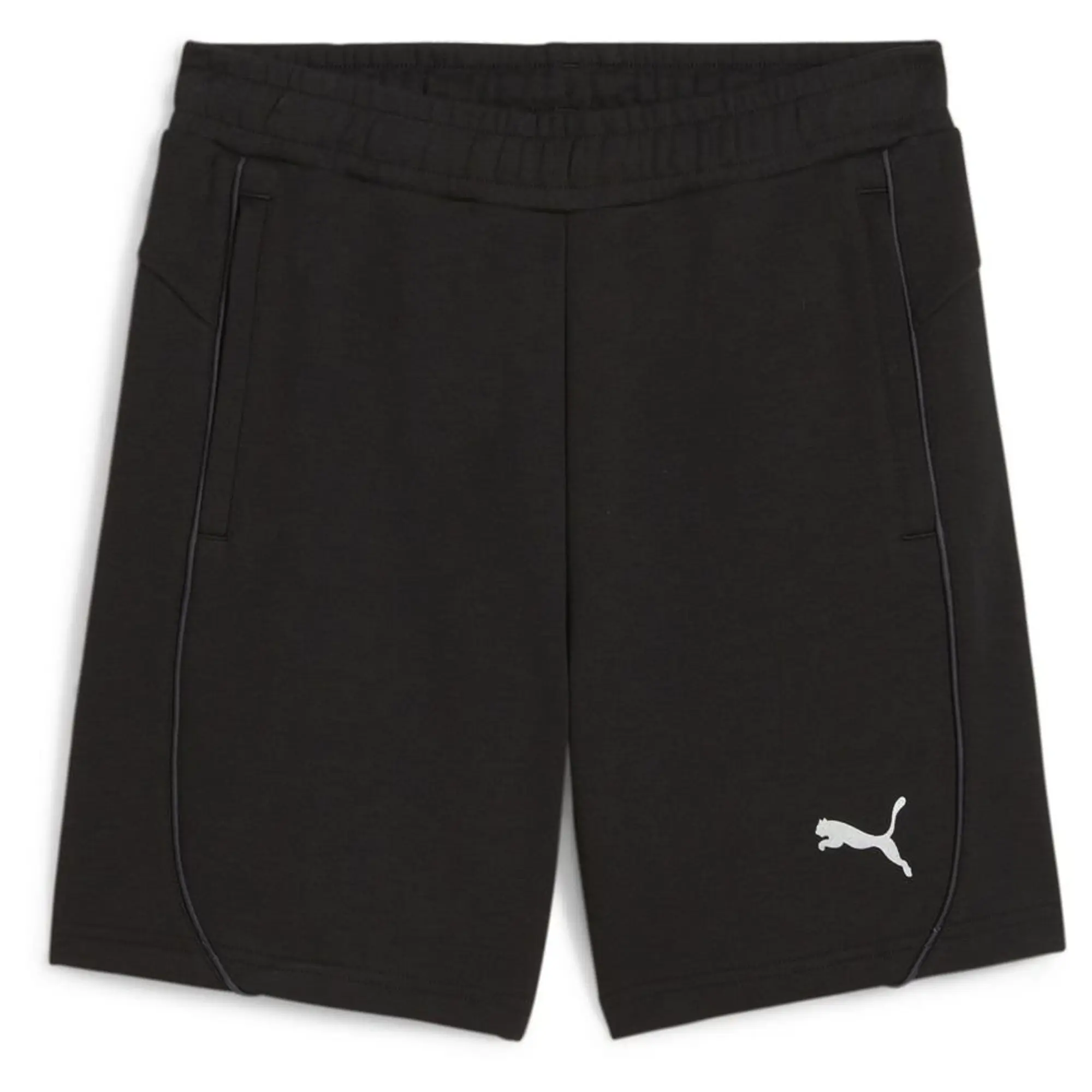 Teamfinal Casuals Shorts Jr Puma Black-Puma Silver - ['Black']