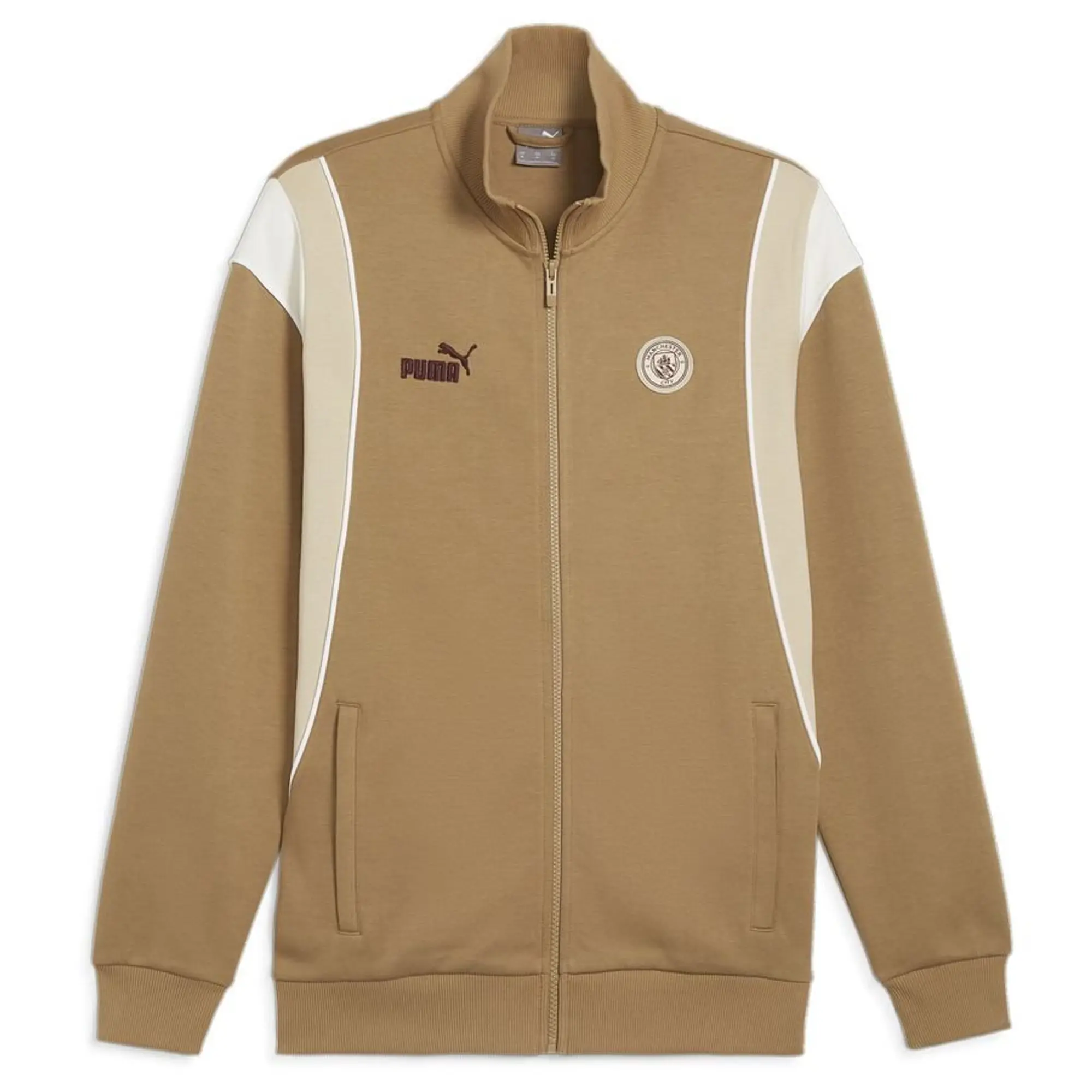 Puma Manchester City Track Jacket Ftblarchive - Brown/Beige - ['Brown']