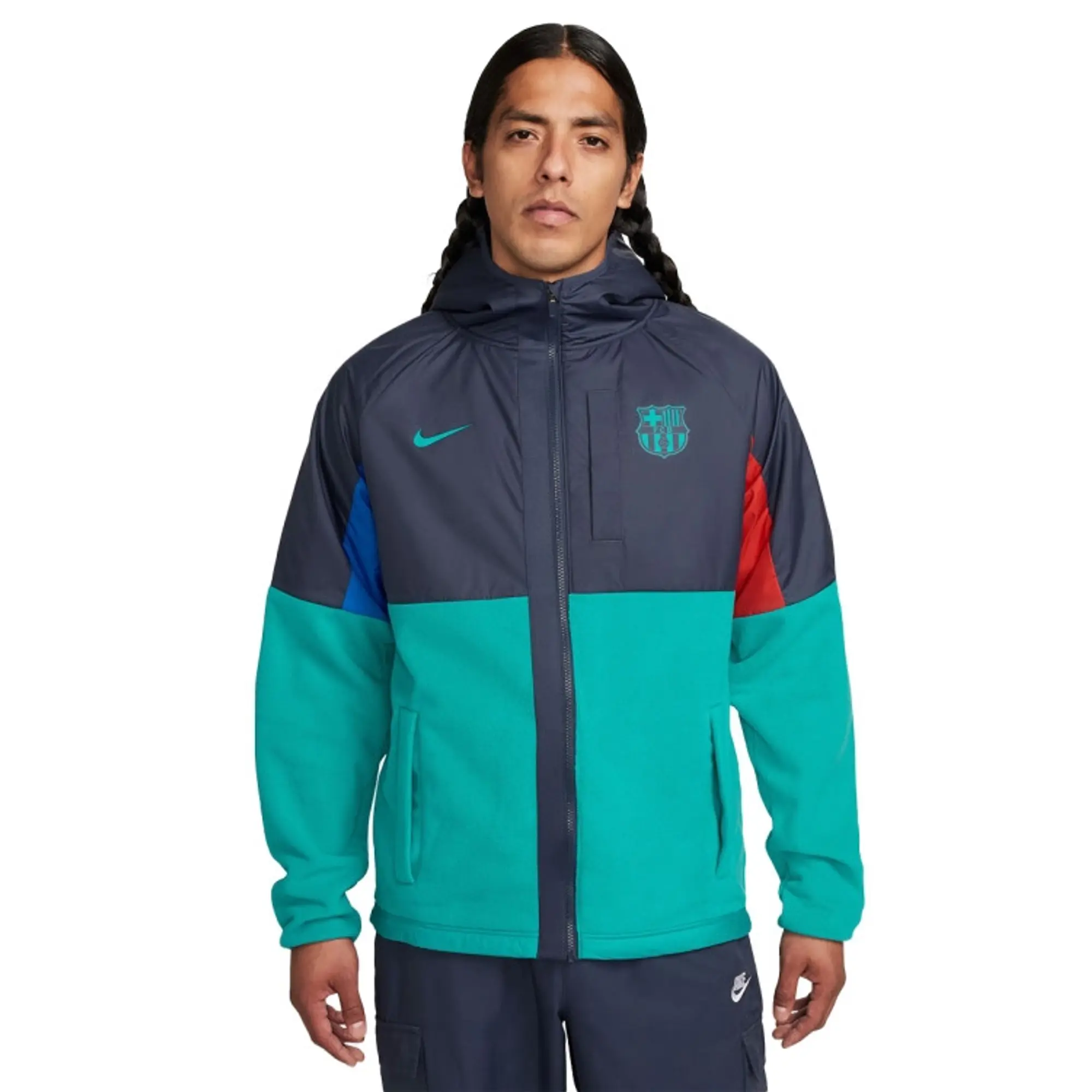 Nike FC Barcelona 23 24 Third WInterized AWF Jacket Thunder Blue Energy Energy