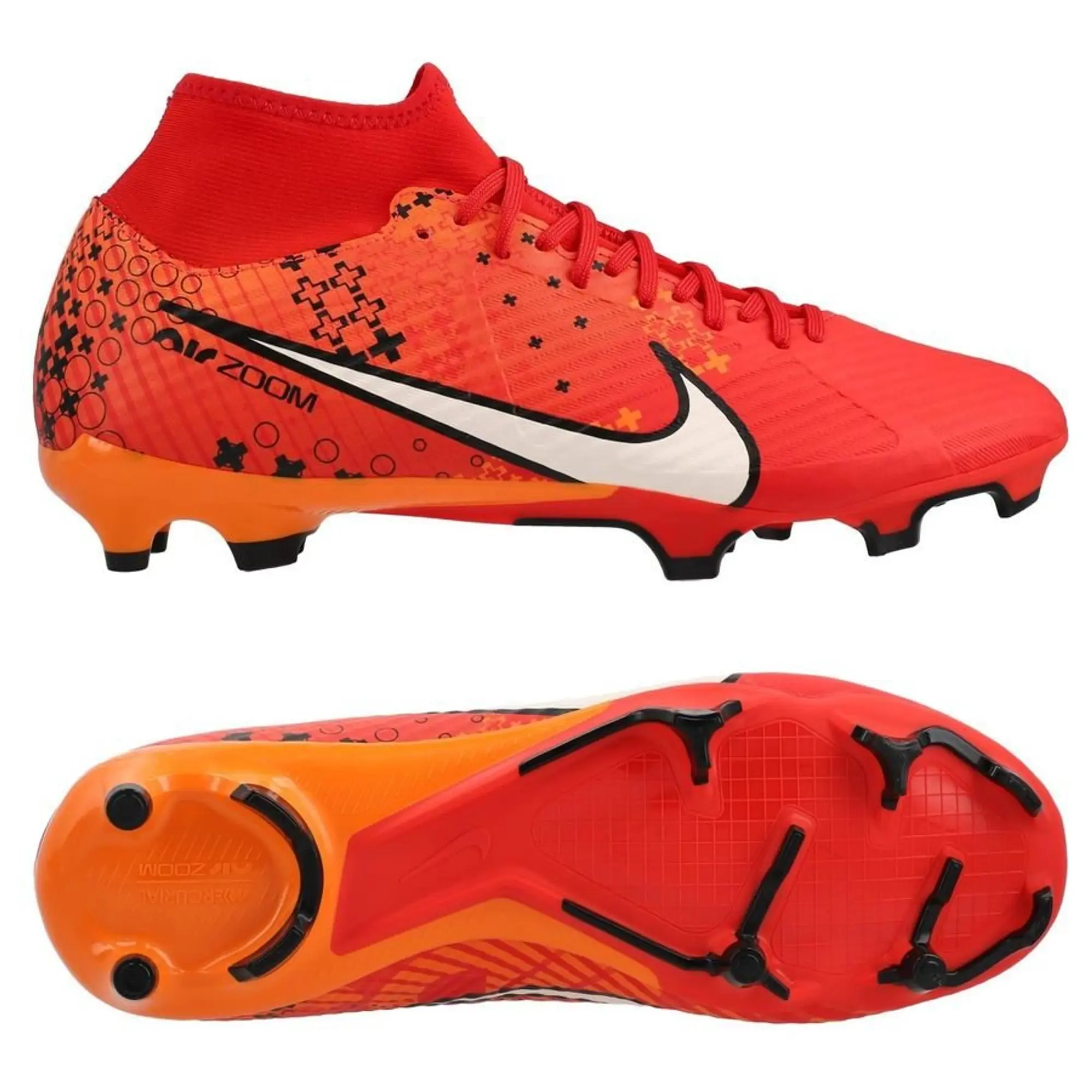 Nike Mercurial Superfly 9 Academy Firm Ground Football Boots Red FD1162 600 FOOTY.COM