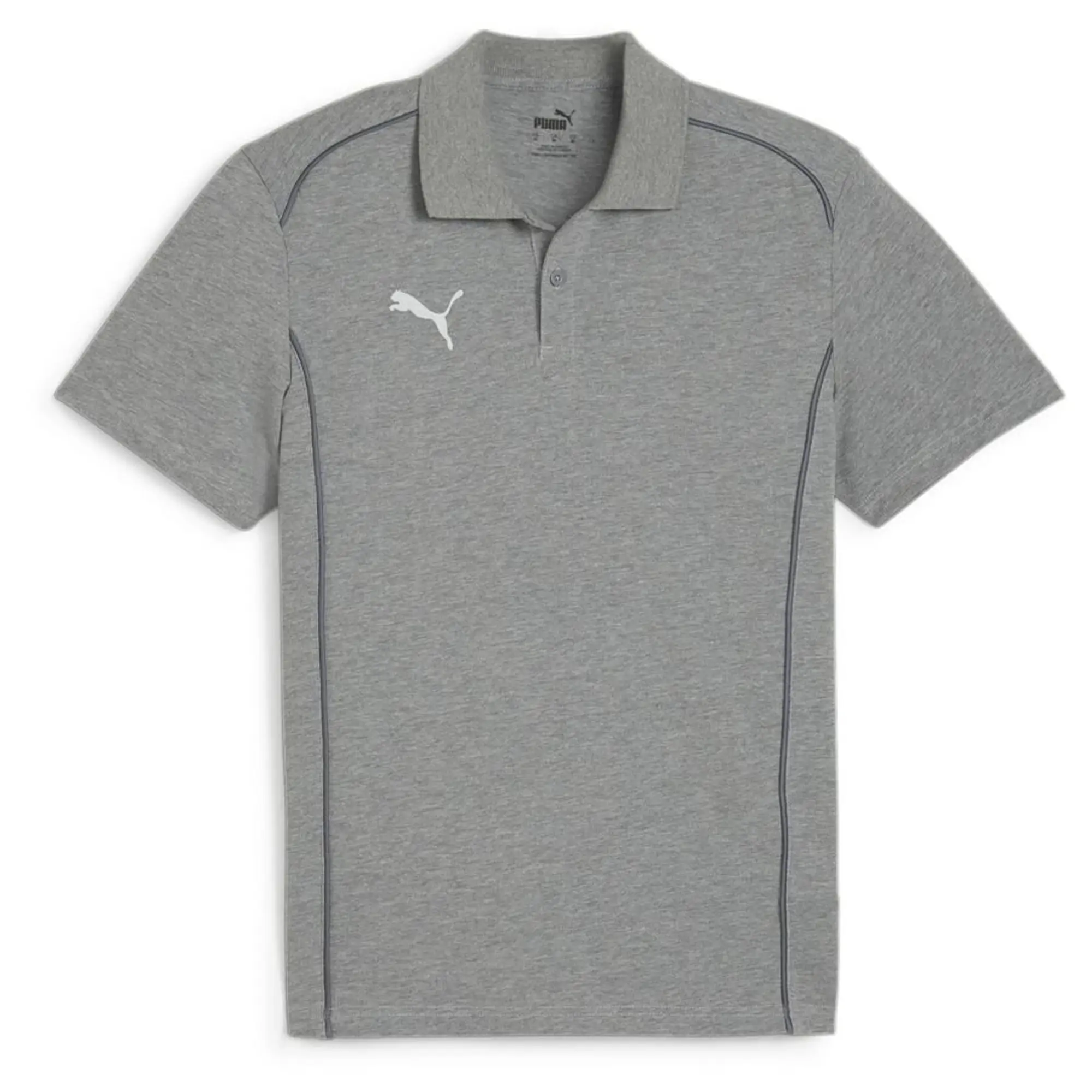 Teamfinal Casuals Polo Medium Gray Heather-Puma Silver - ['Grey']