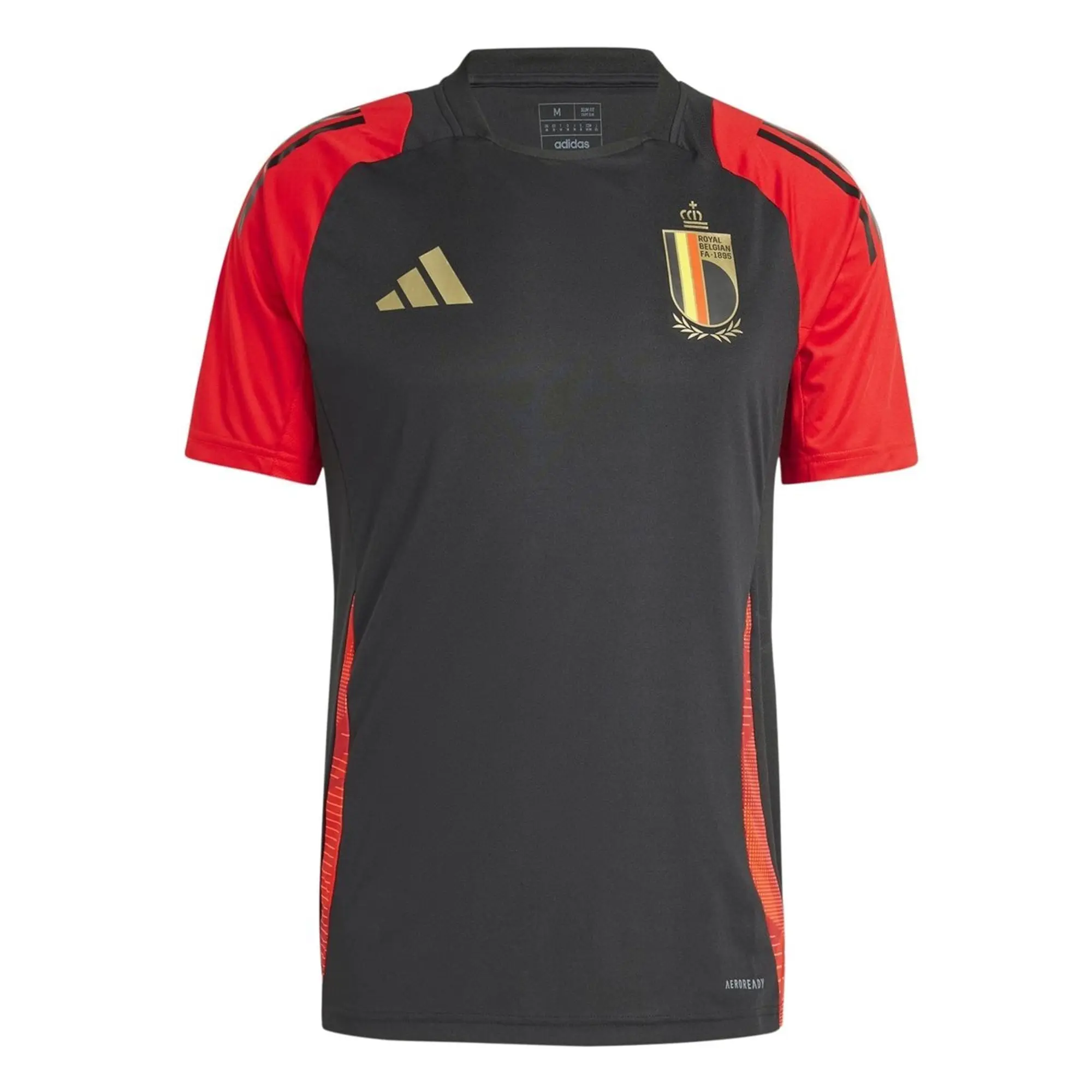 Belgium Training Jersey Black 2024 2025 Men s Made By Adidas IQ0754 FOOTY.COM