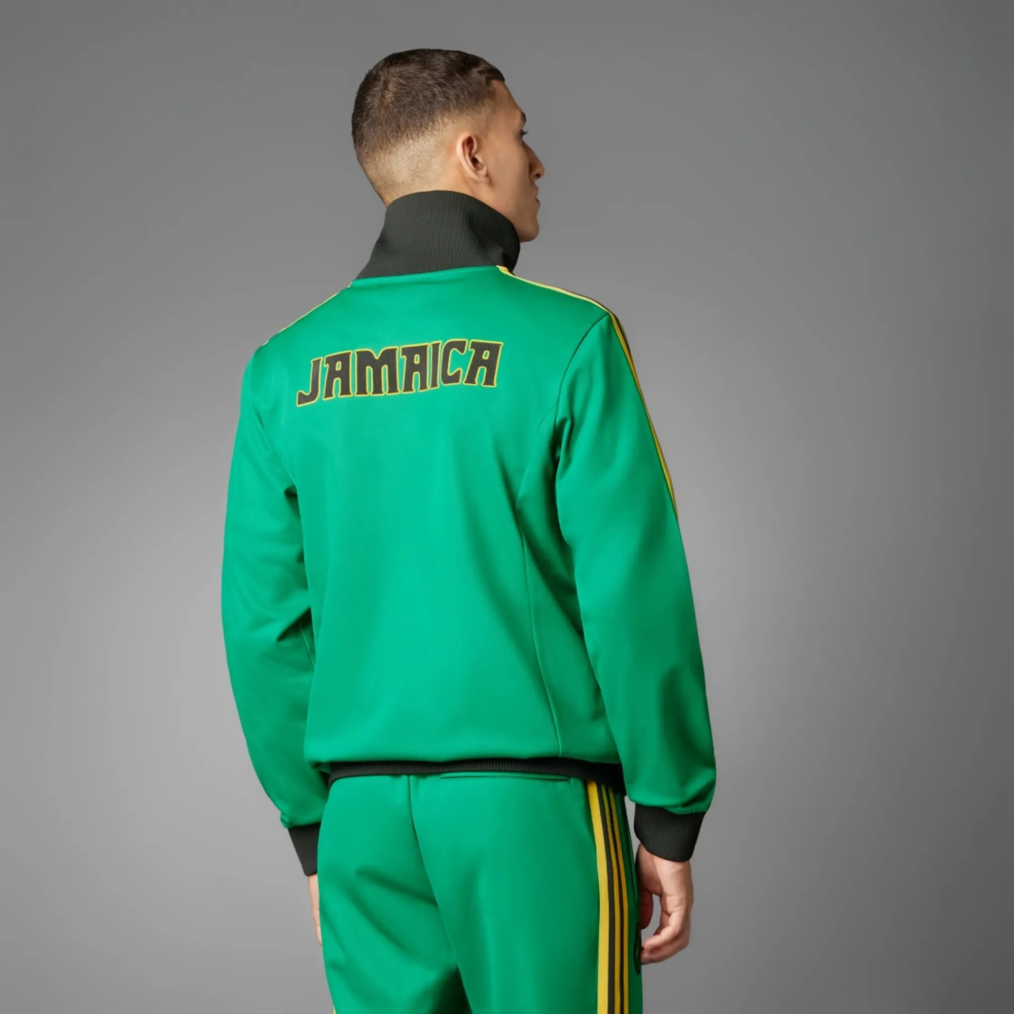 adidasトラックジャケット ジャマイカ 緑 黄 IT7804 adidas メンズ 