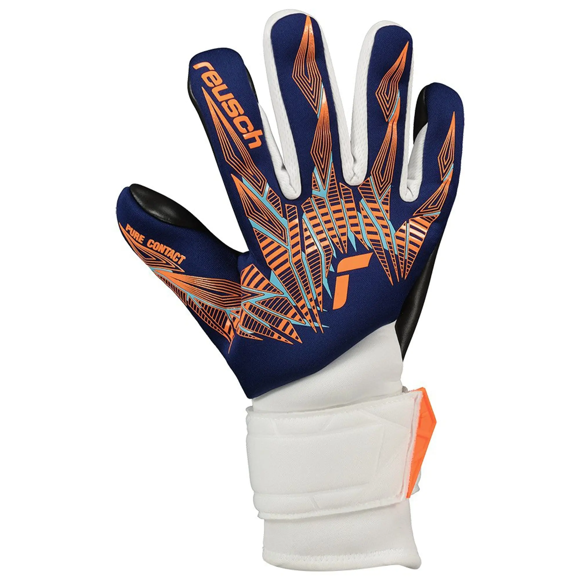 Reusch Goalkeeper Glove Pure Contact Silver - ['White', 'Blue']