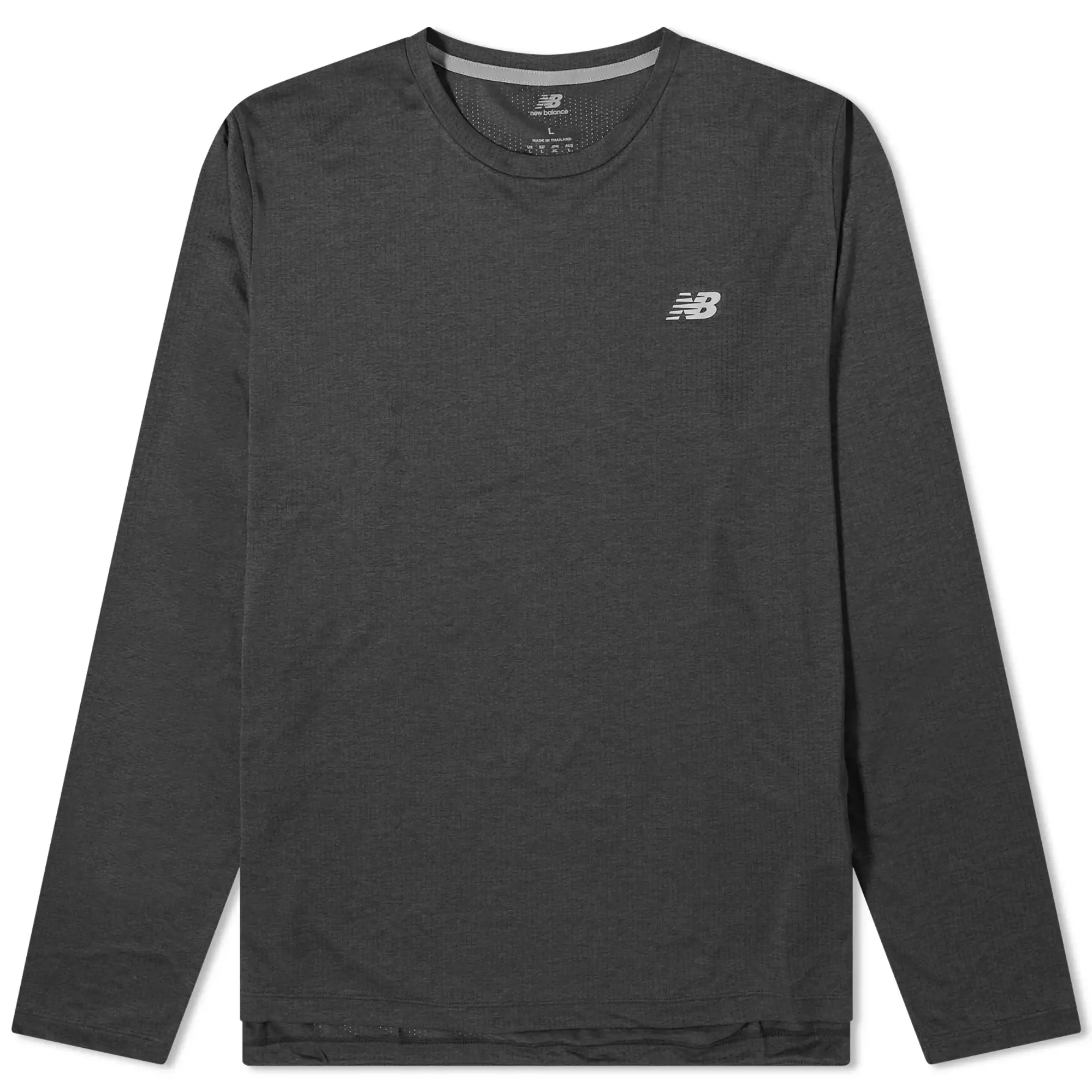 New Balance Men's Athletics Long Sleeve in Purple Poly Knit