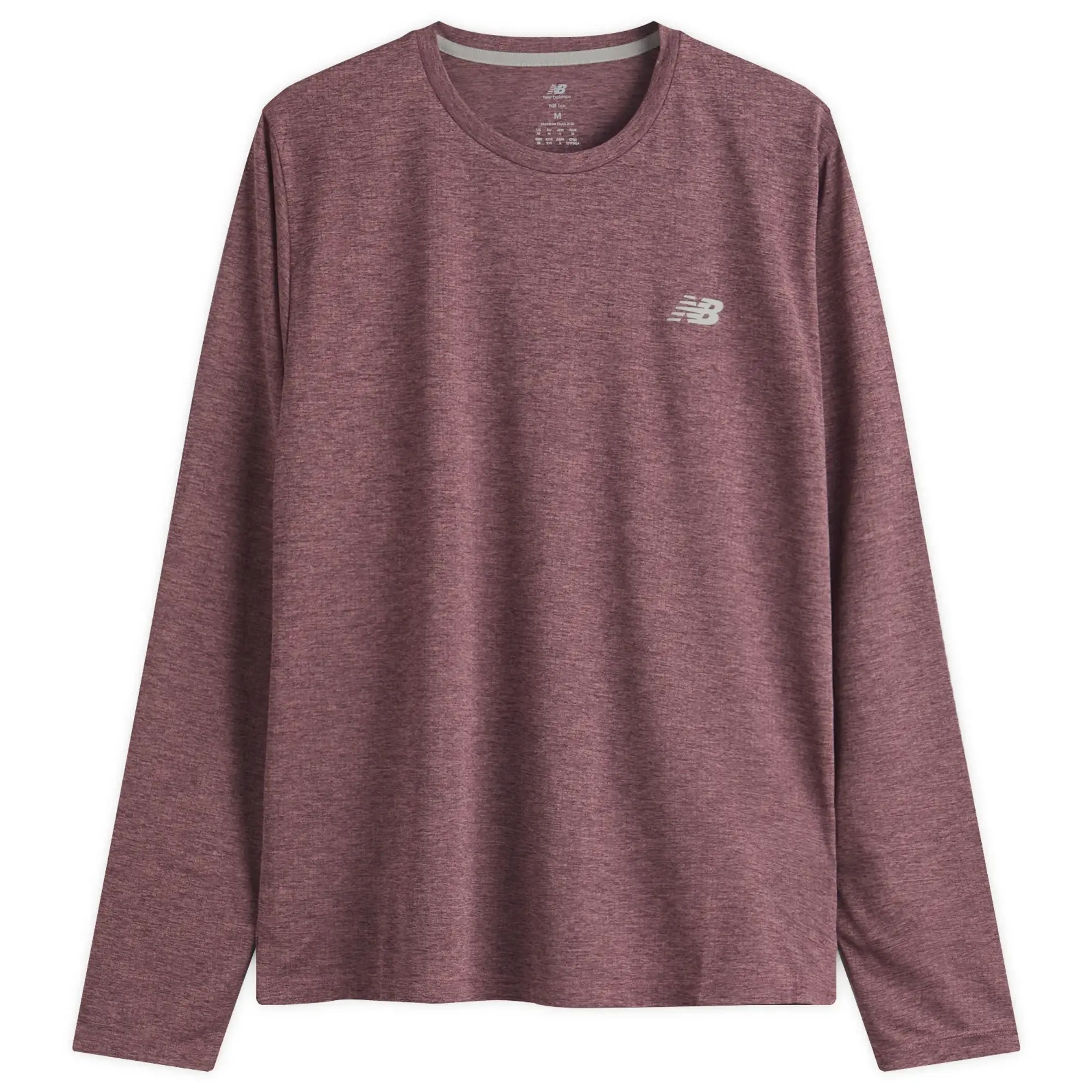 New Balance Men's Athletics Long Sleeve in Purple Poly Knit