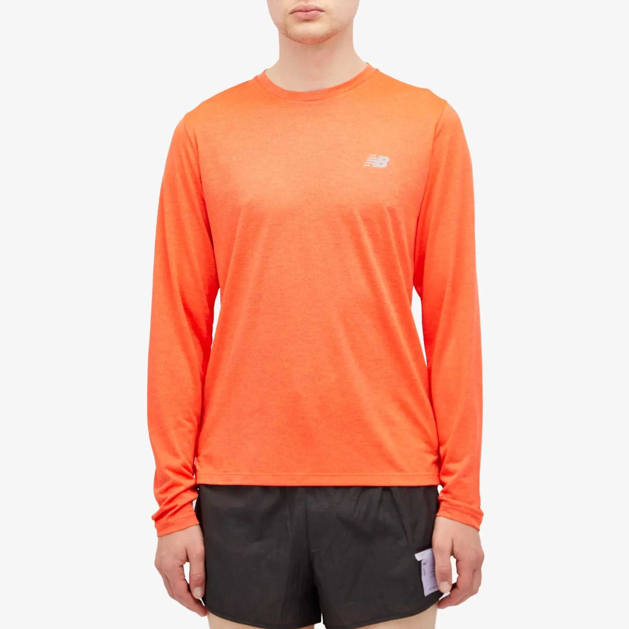New Balance Men's Athletics Long Sleeve in Purple Poly Knit