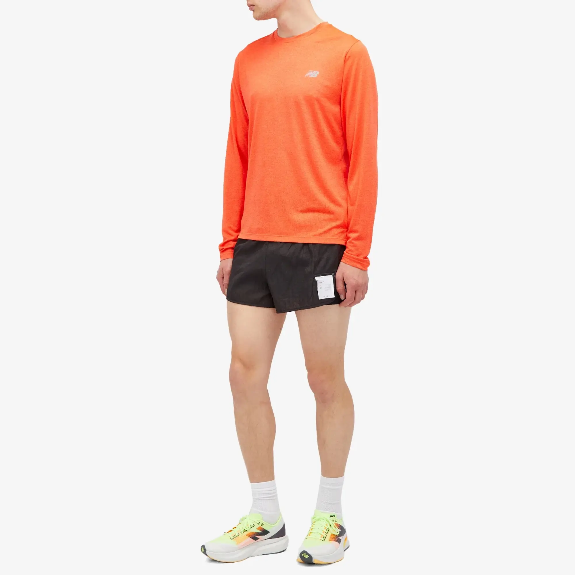 New Balance Men's Athletics Long Sleeve in Purple Poly Knit