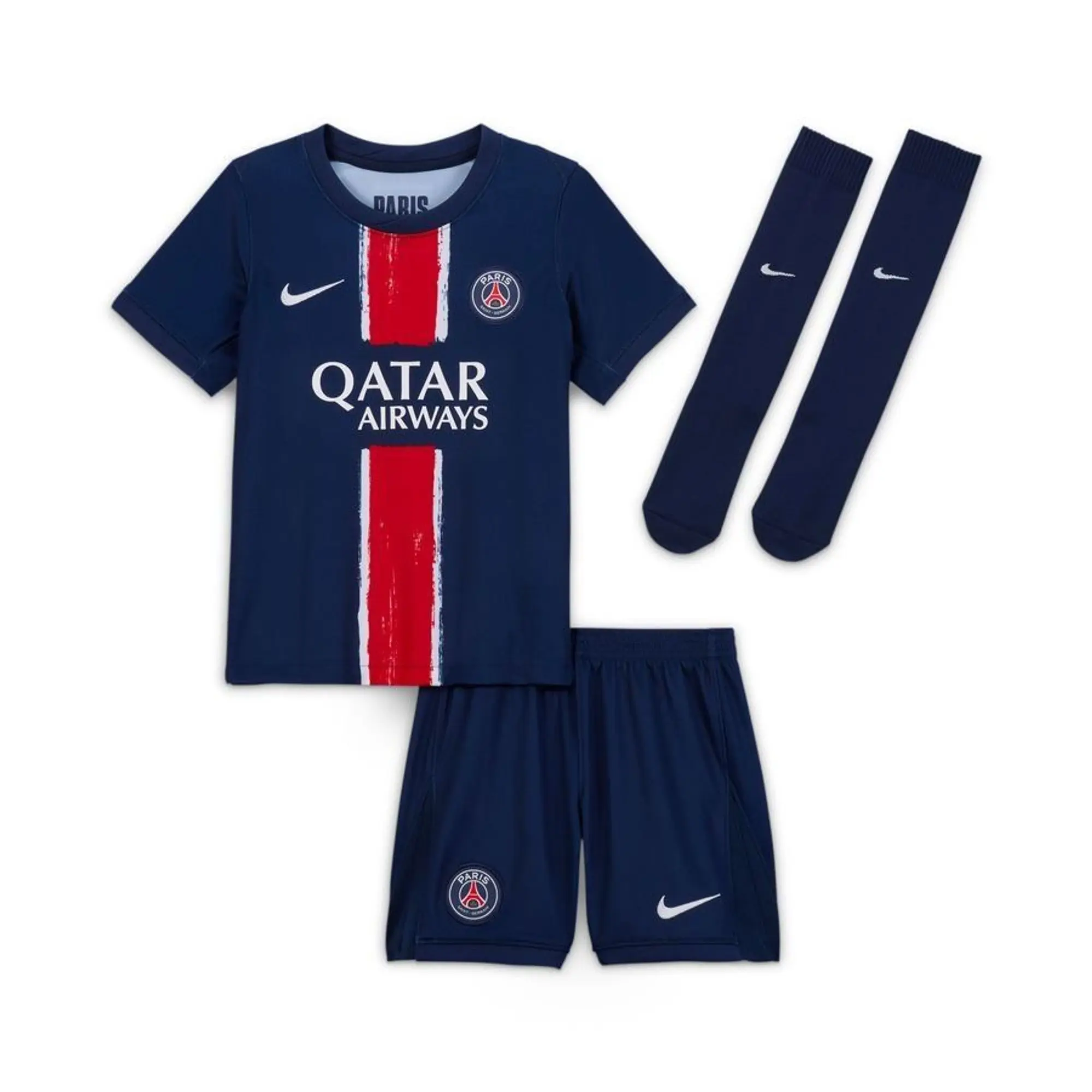 Nike Paris Saint Germain Kids SS Home Mini Kit 2024/25