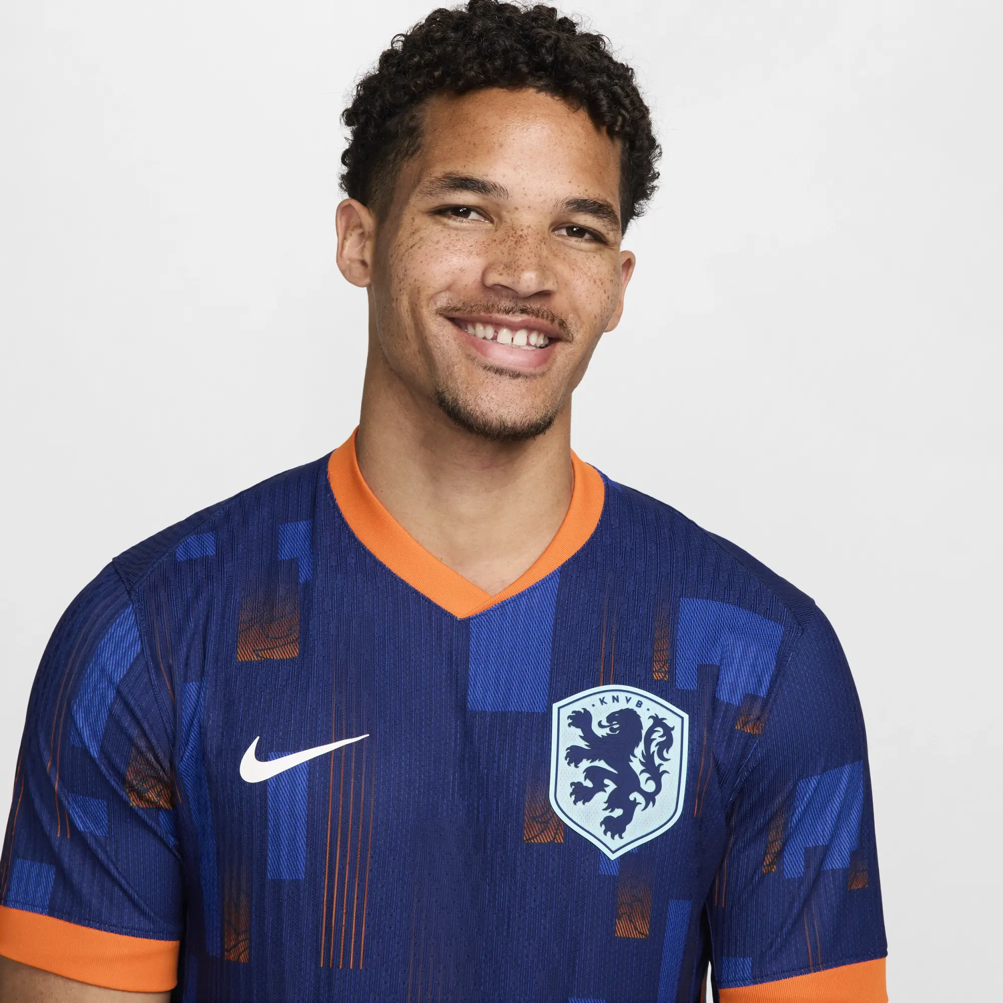 Netherlands (Men's Team) 2024/25 Match Away Men's Nike Dri-FIT ADV Football Authentic Shirt - Blue - Polyester