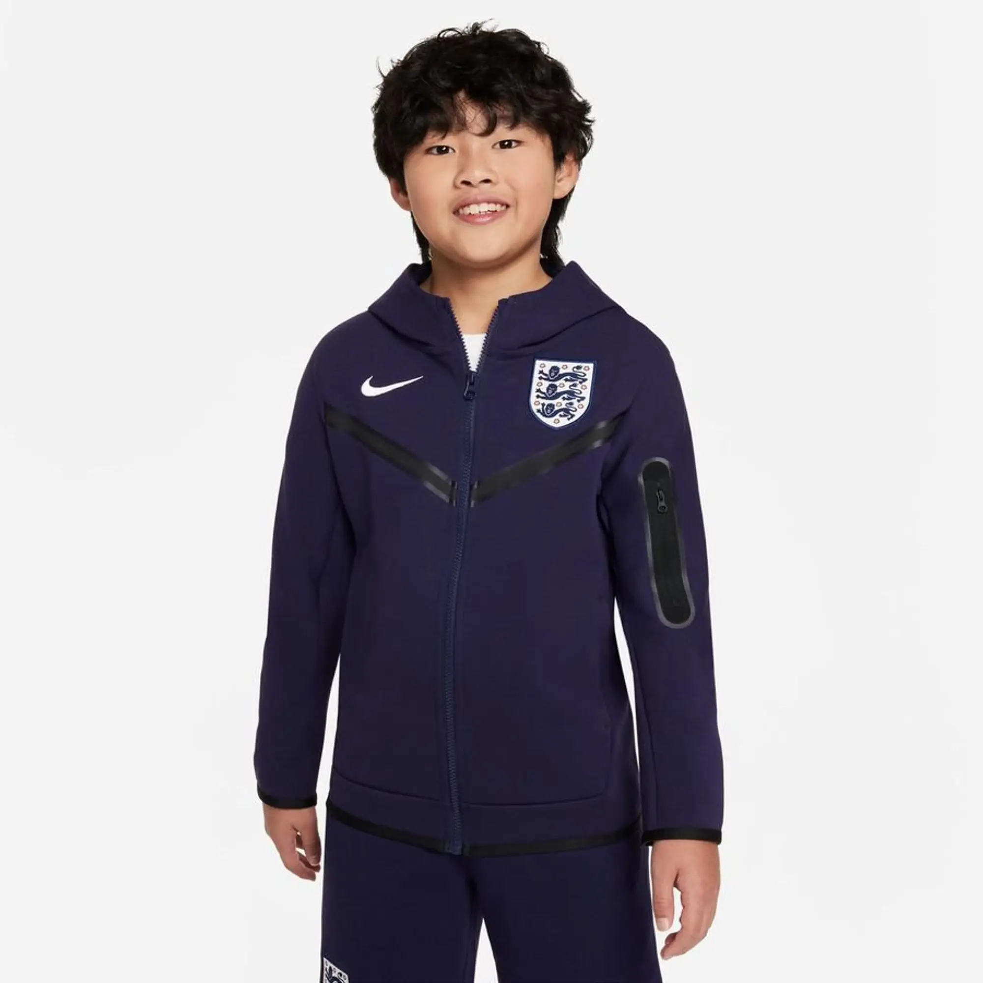 Nike England Tech Fleece Jacket 2024 Junior - Blue