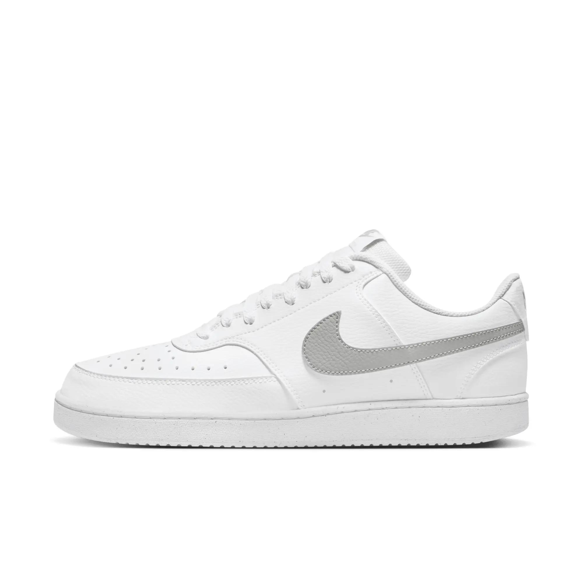 Nike court vision trainers in white & grey