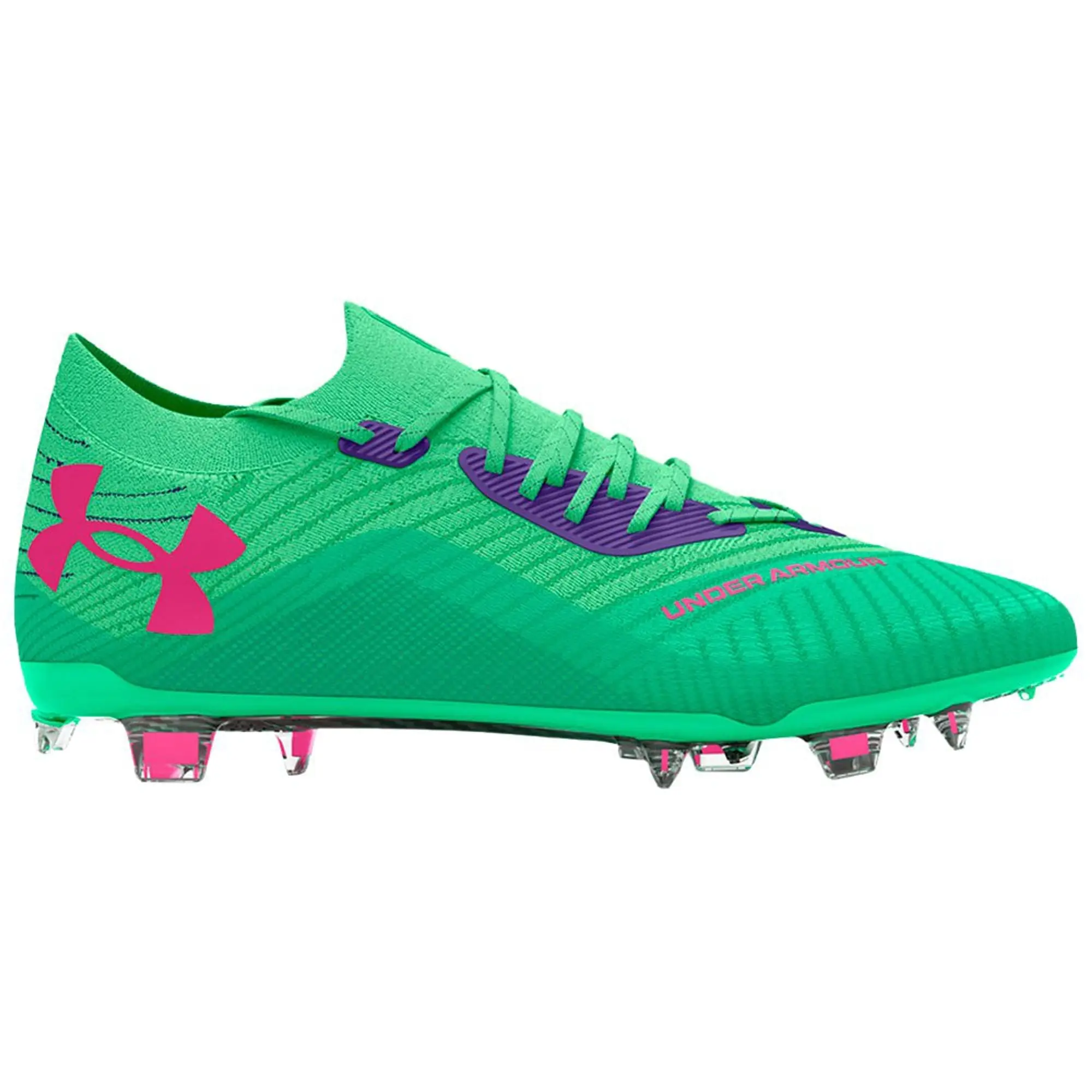 Men's  Under Armour  Shadow Elite 2 Firm Ground Football Boots Matrix Green / Vapor Green / Astro Pink 12