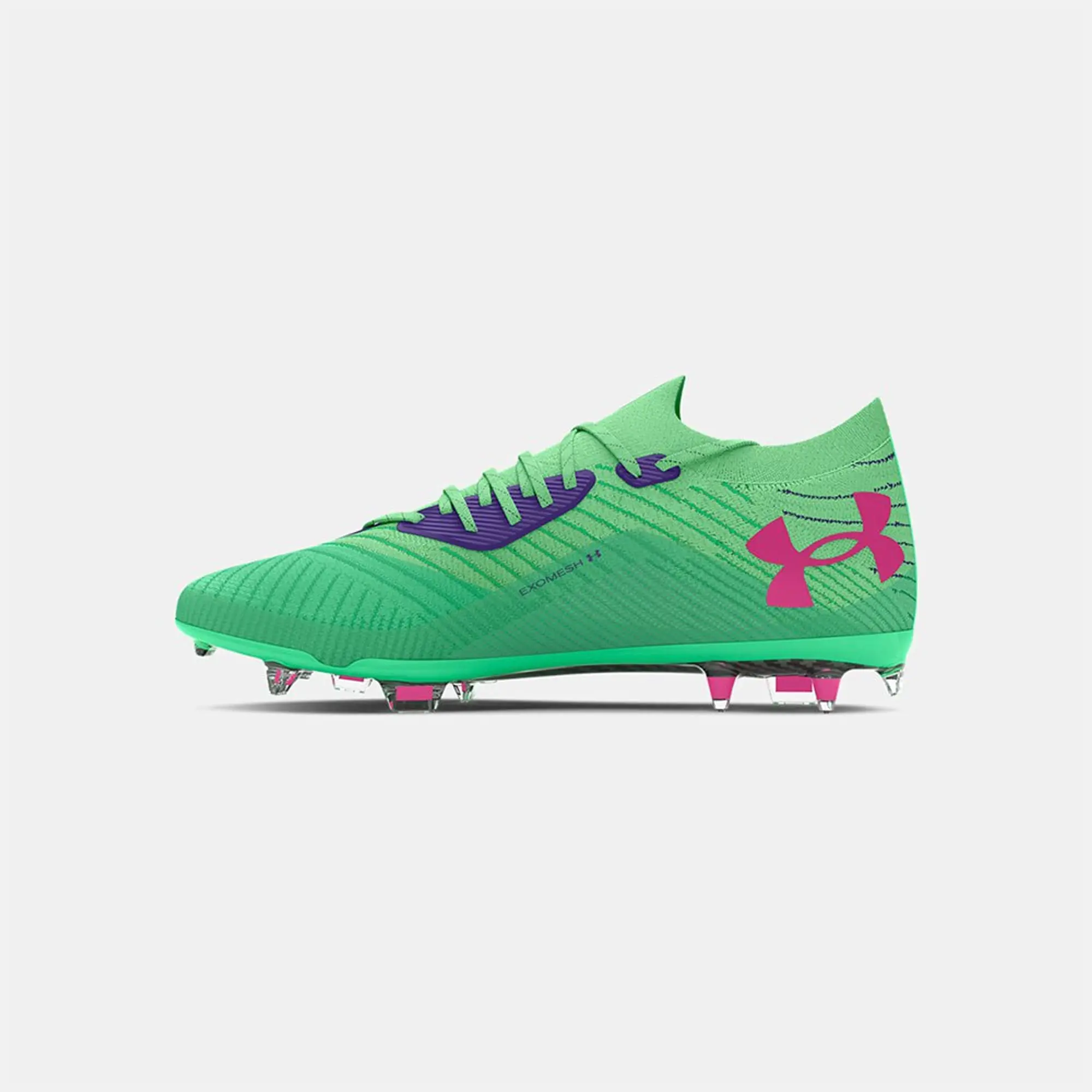 Men's  Under Armour  Shadow Elite 2 Firm Ground Football Boots Matrix Green / Vapor Green / Astro Pink 12