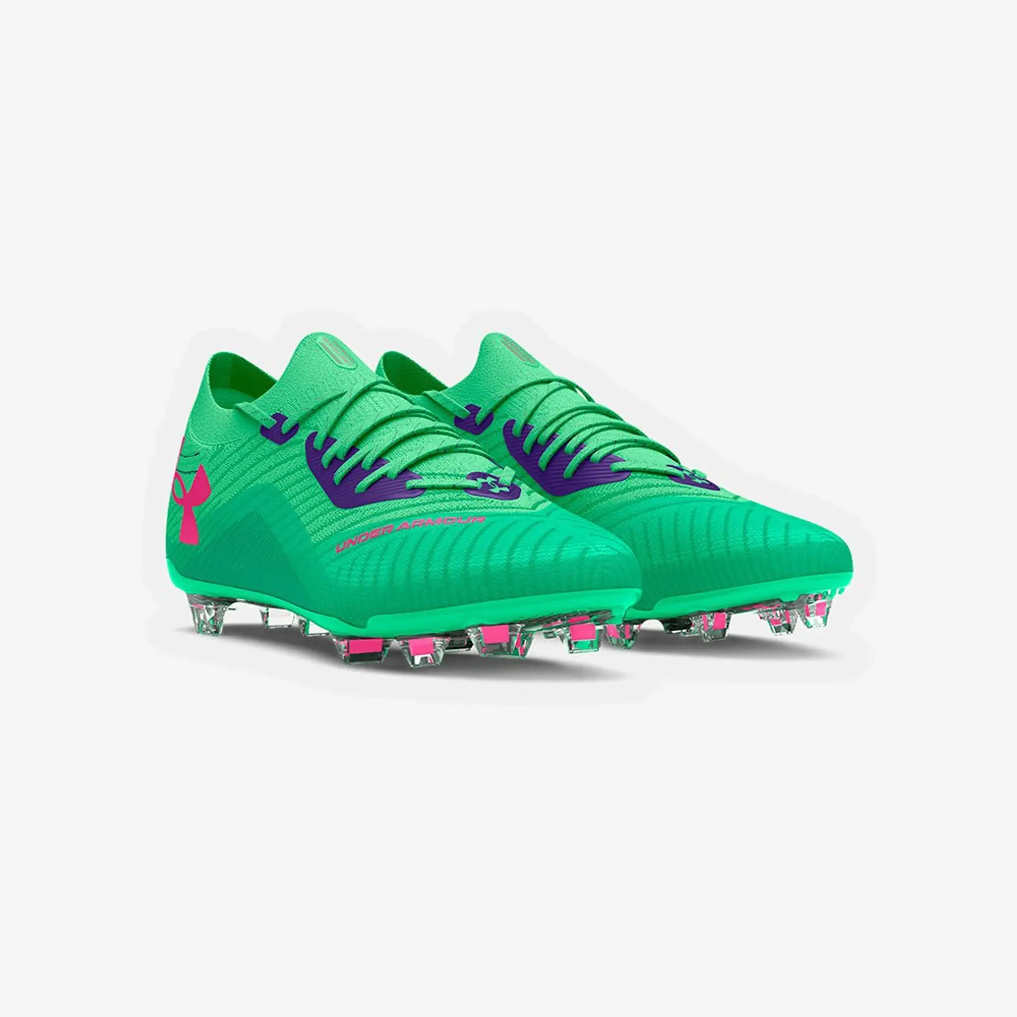 Men's  Under Armour  Shadow Elite 2 Firm Ground Football Boots Matrix Green / Vapor Green / Astro Pink 12