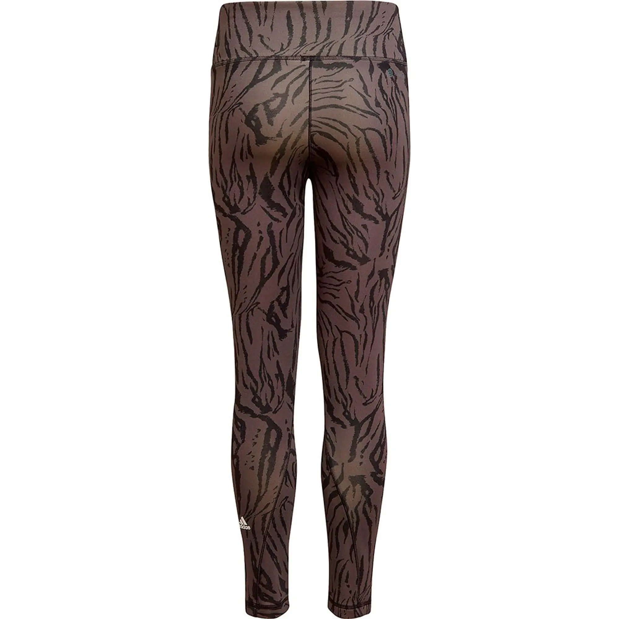adidas Optime Aeroready Sport Icon Animal Print 7/8 Leggings Girls - Grey
