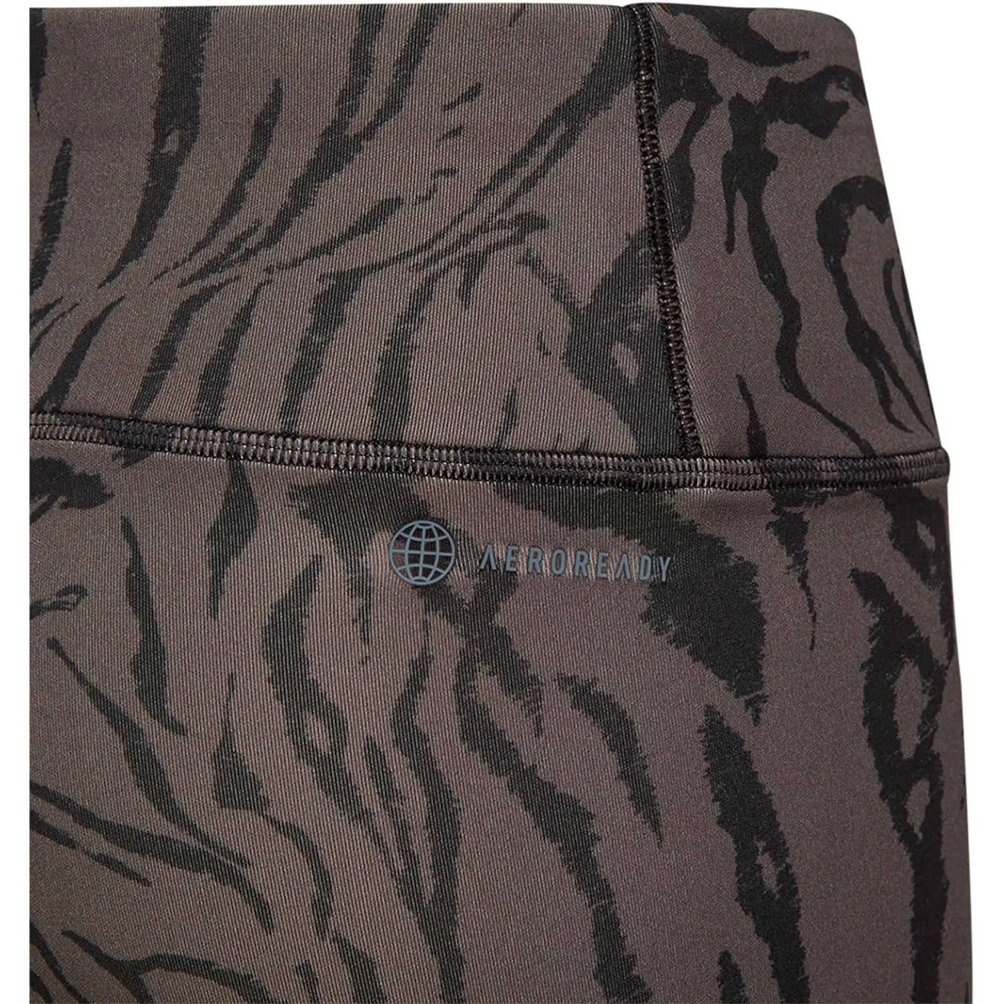 adidas Optime Aeroready Sport Icon Animal Print 7/8 Leggings Girls - Grey