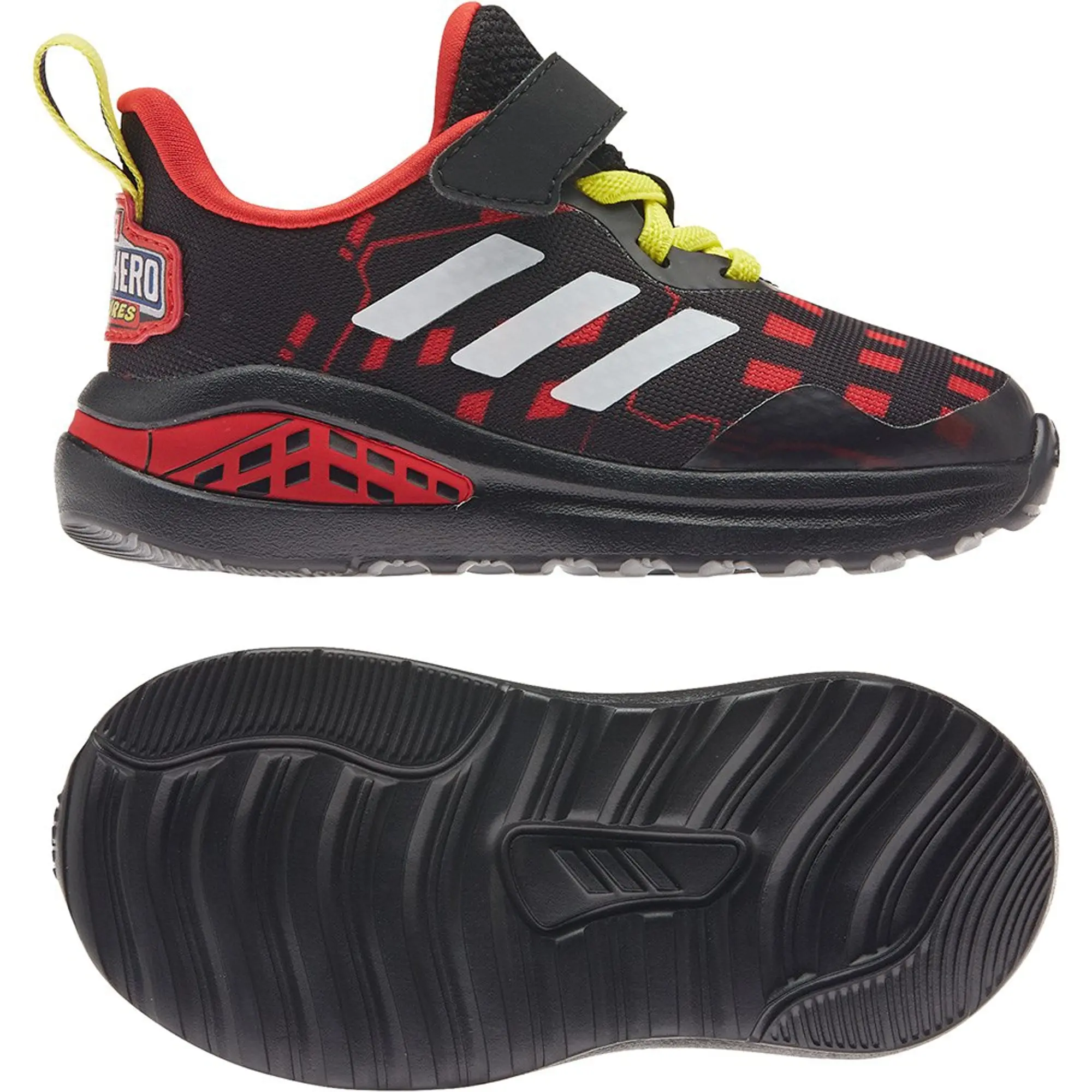 Adidas Fortarun Superhero Velcro Infant Trainers  - Black