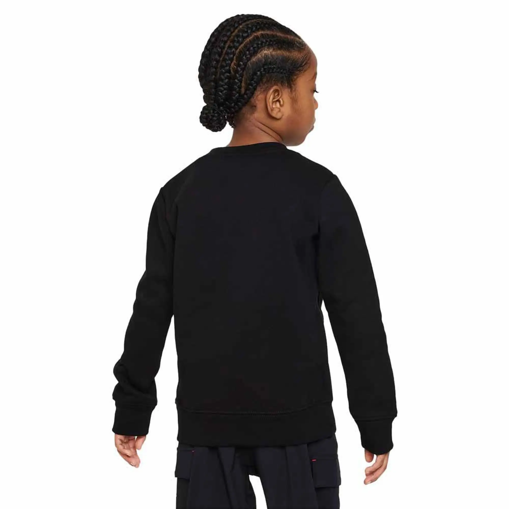 Nike Kids Club Hbr Fleece Crew Sweatshirt  - Black